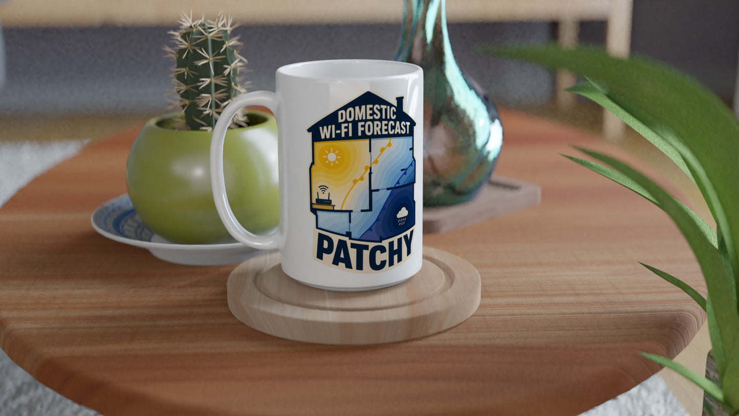 Domestic Wi-Fi Forecast Patchy Large Mug — product view 4