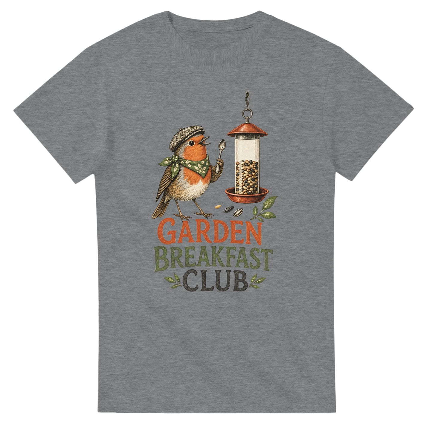 Garden Breakfast Club Robin Graphic T-shirt — product view 6