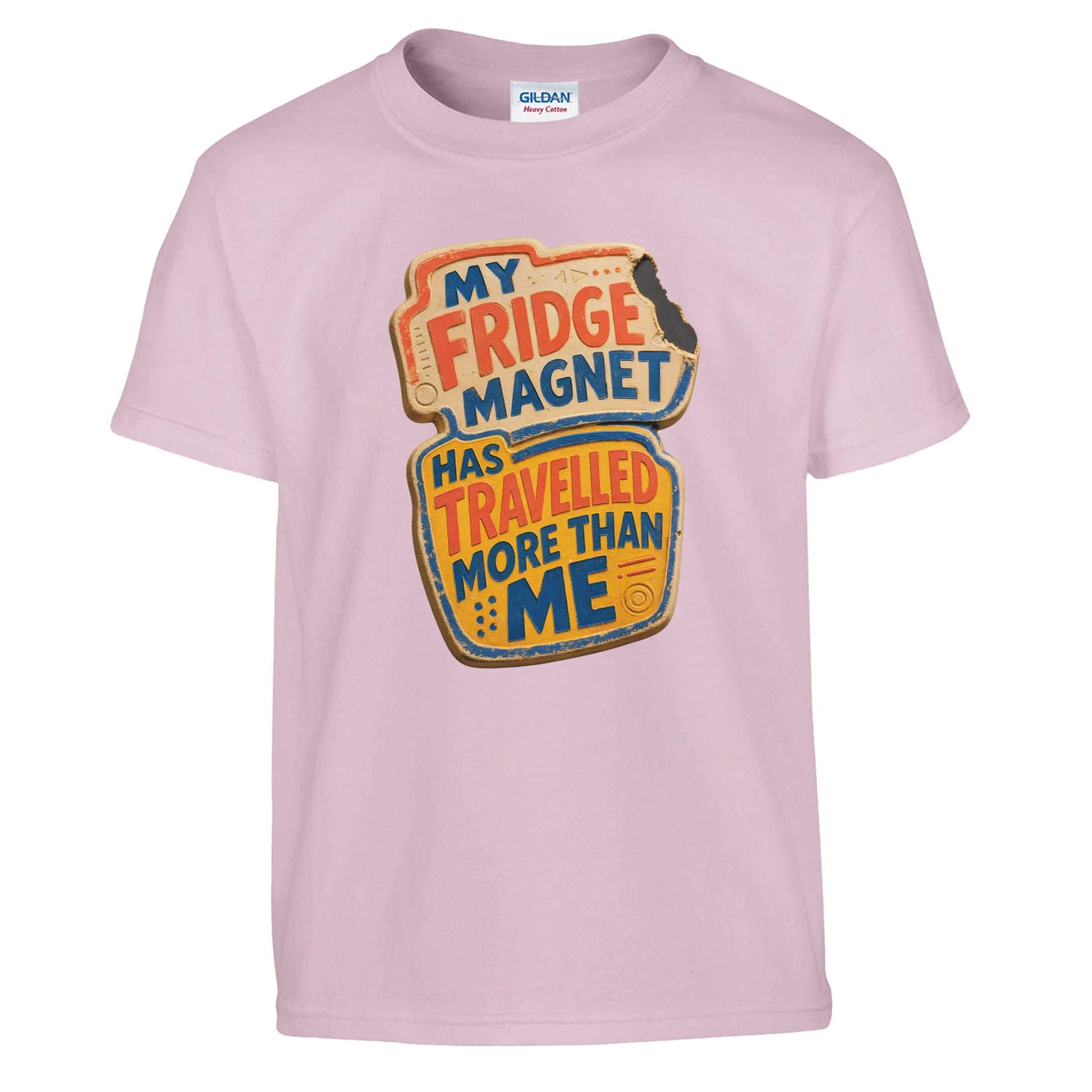 My Fridge Magnet Has Travelled More Than Me Kids' T-shirt — product view 9