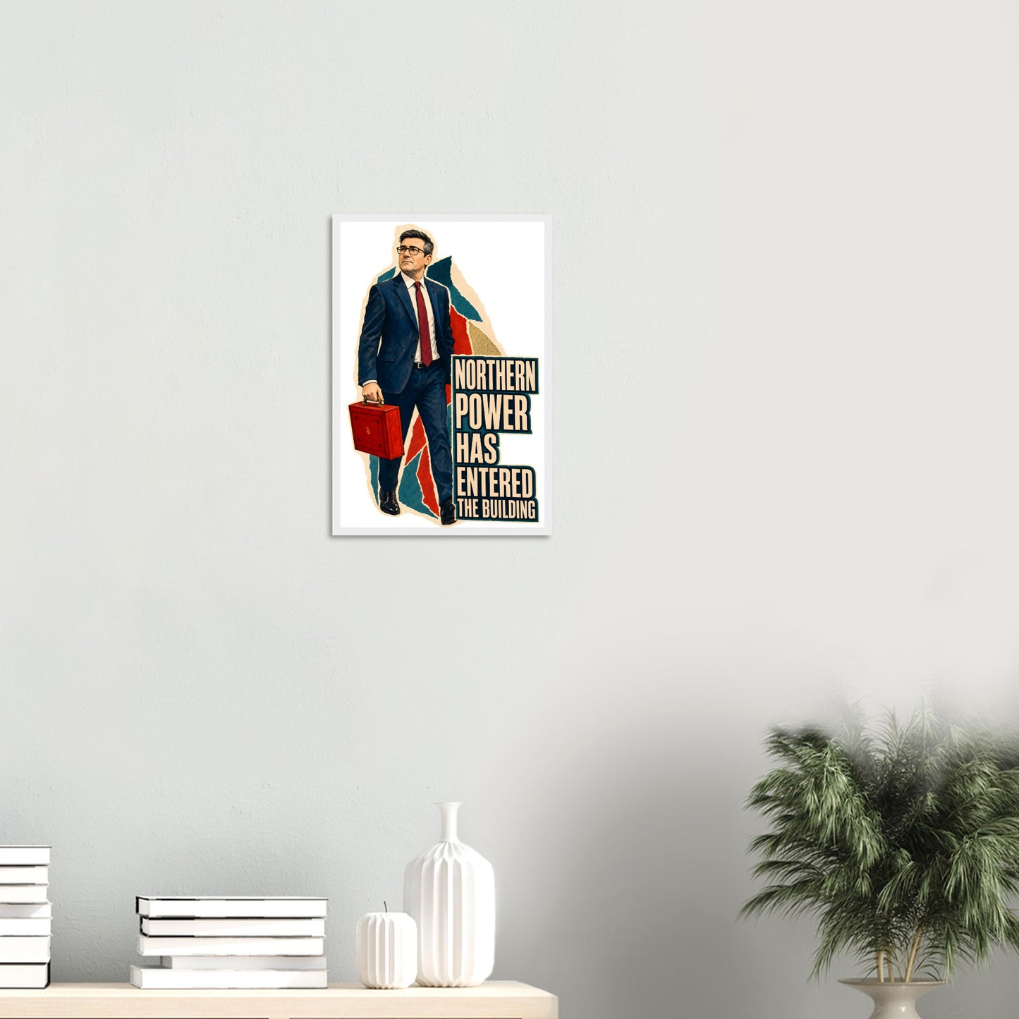 Northern Power Has Entered the Building Tote Bag Framed Wall Art — product view 11
