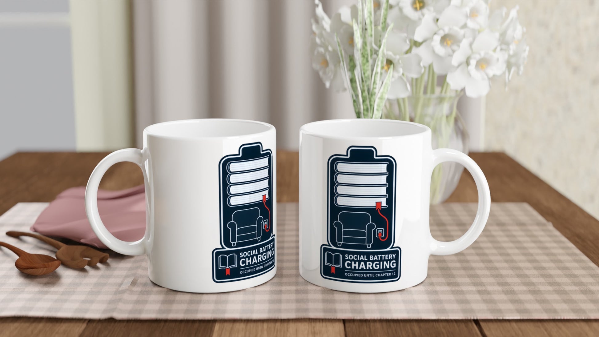 Social Battery Charging Mug — product view 4