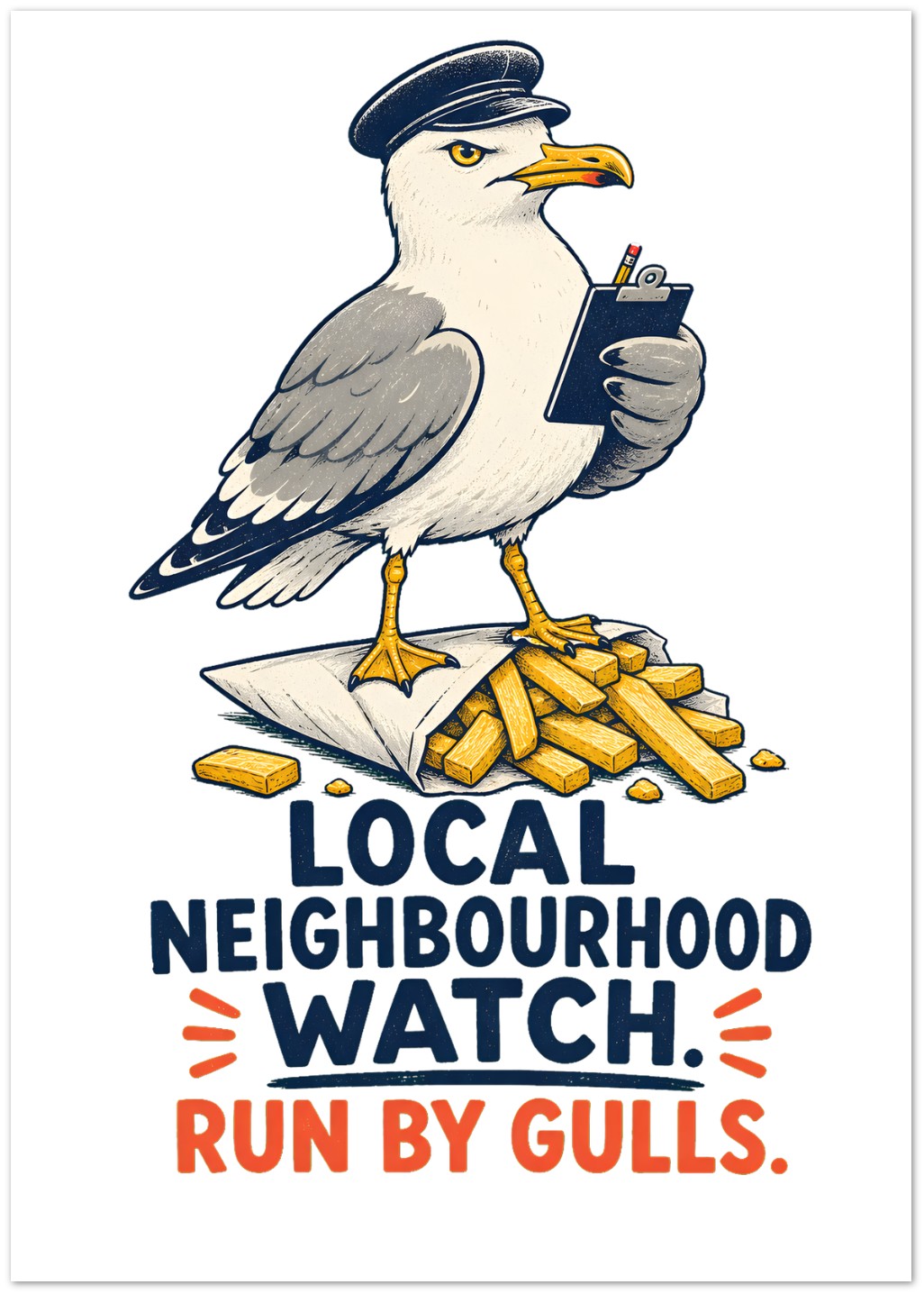 Local Neighbourhood Watch: Run by Gulls Greeting Card Pack