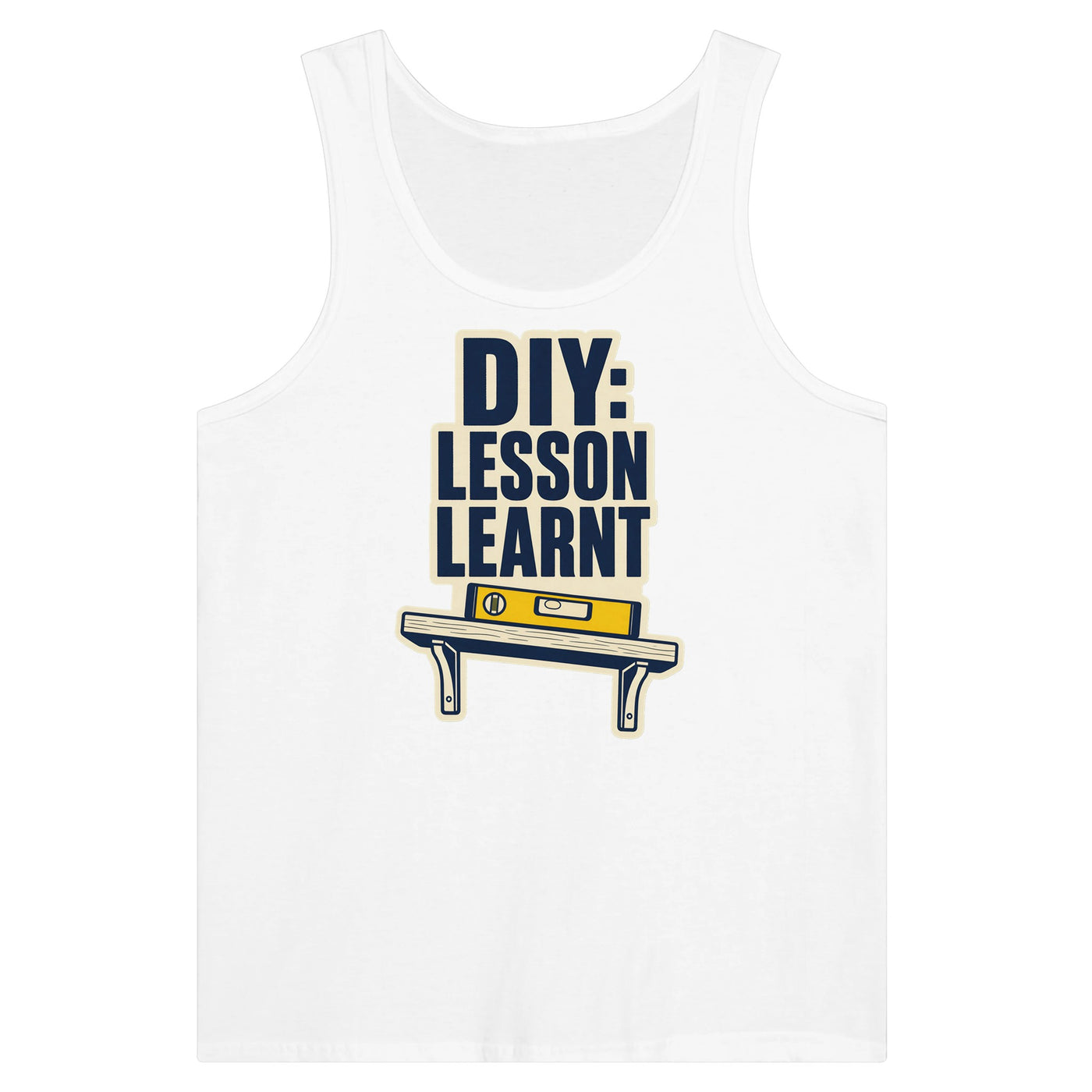 DIY: Lesson Learnt Wonky Shelf Graphic Premium Unisex Tank Top