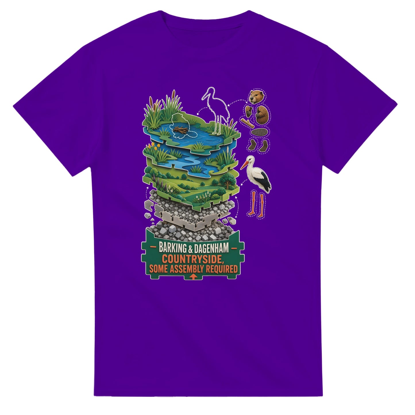 Barking & Dagenham Countryside T-shirt — product view 16