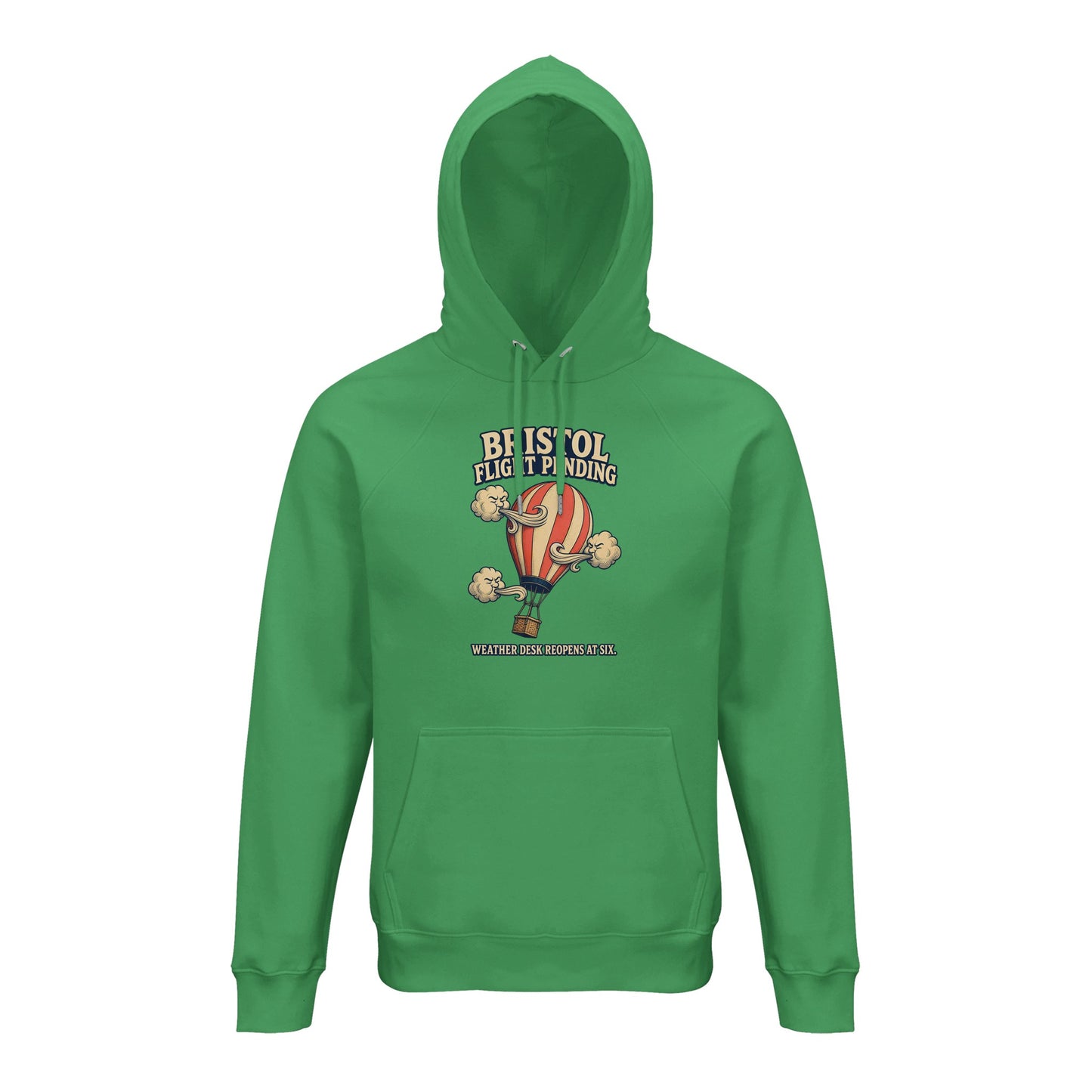 Bristol Flight Pending – Weather Desk Hoodie — product view 6