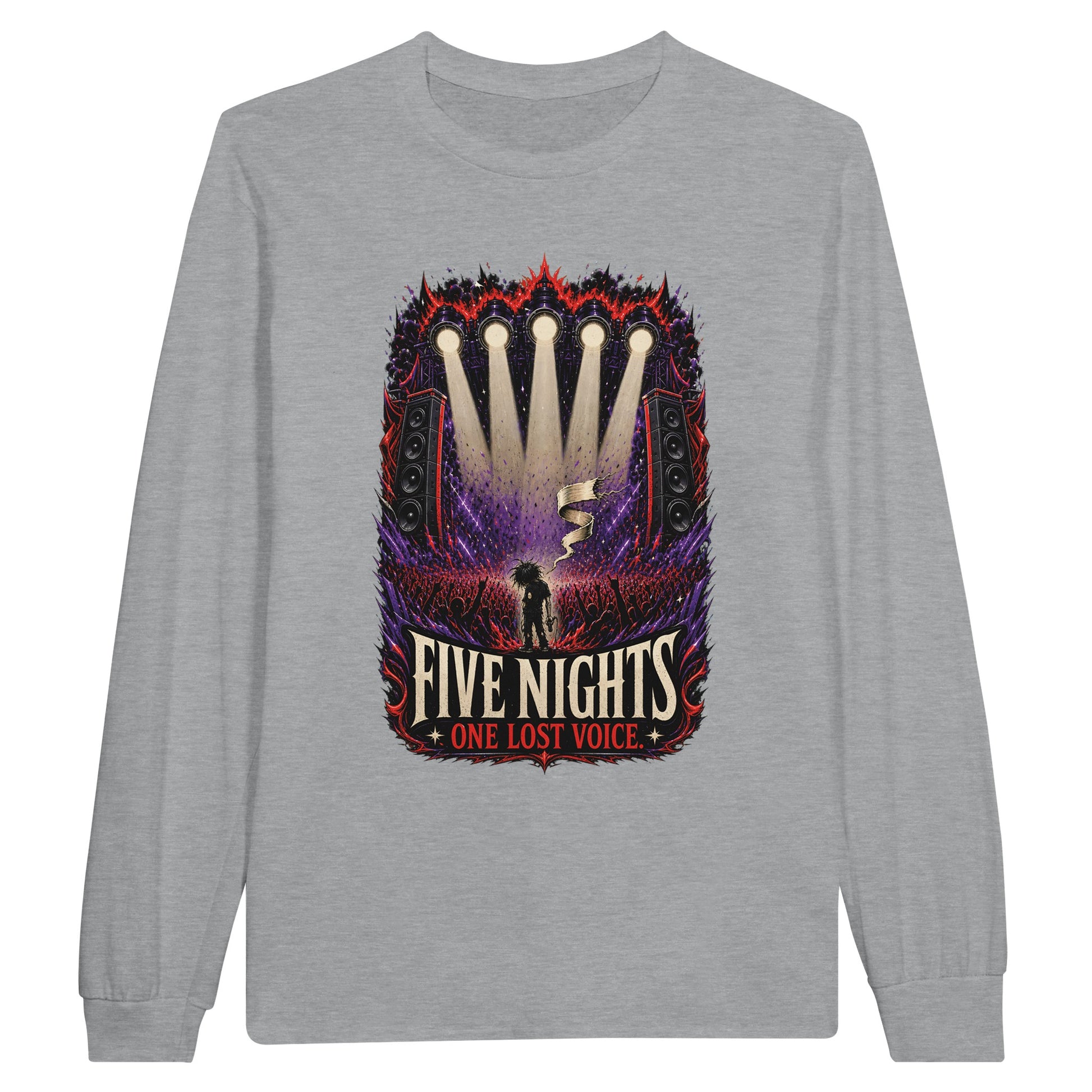 Five Nights, One Lost Voice Long-Sleeve T-shirt — product view 6
