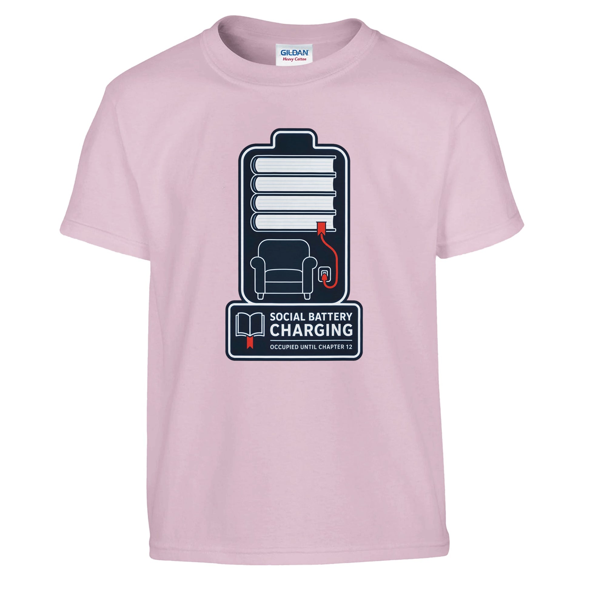 Social Battery Charging Kids' T-shirt — product view 9