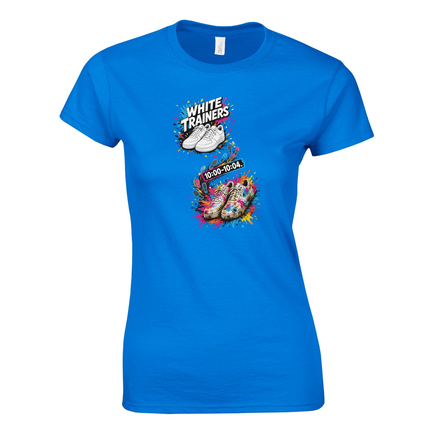 White Trainers: 10:00–10:04 Women's T-shirt — product view 7