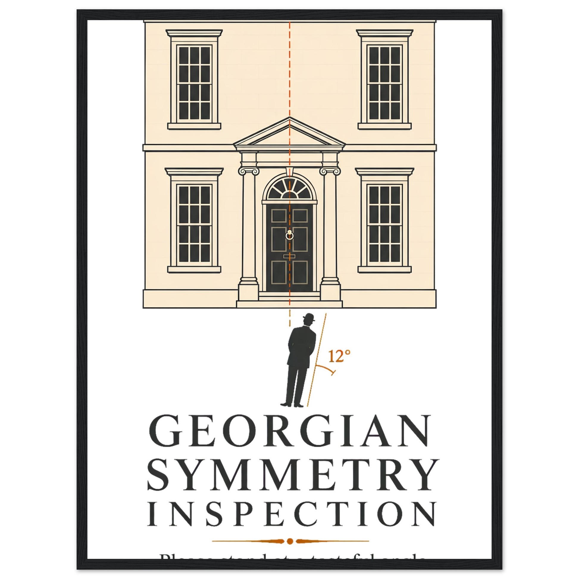 Georgian Symmetry Inspection — Bath Framed Wall Art — product view 4
