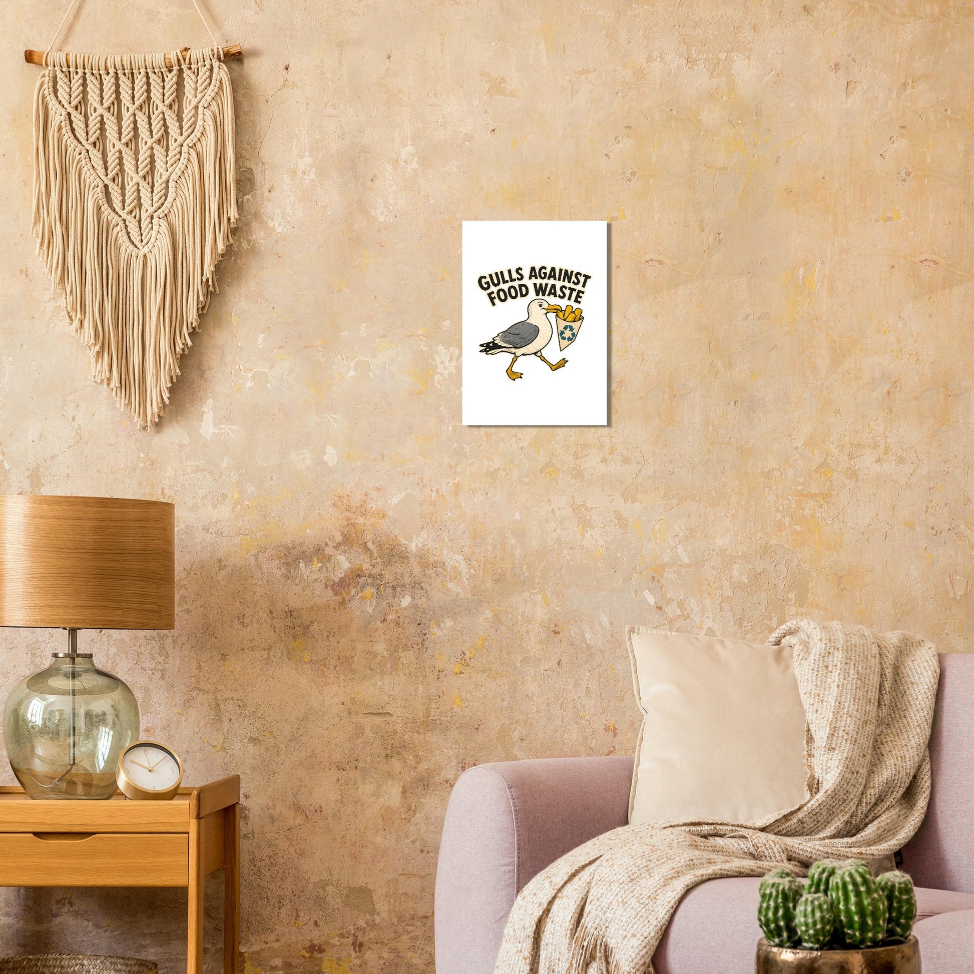 Gulls Against Food Waste Graphic Poster — product view 9