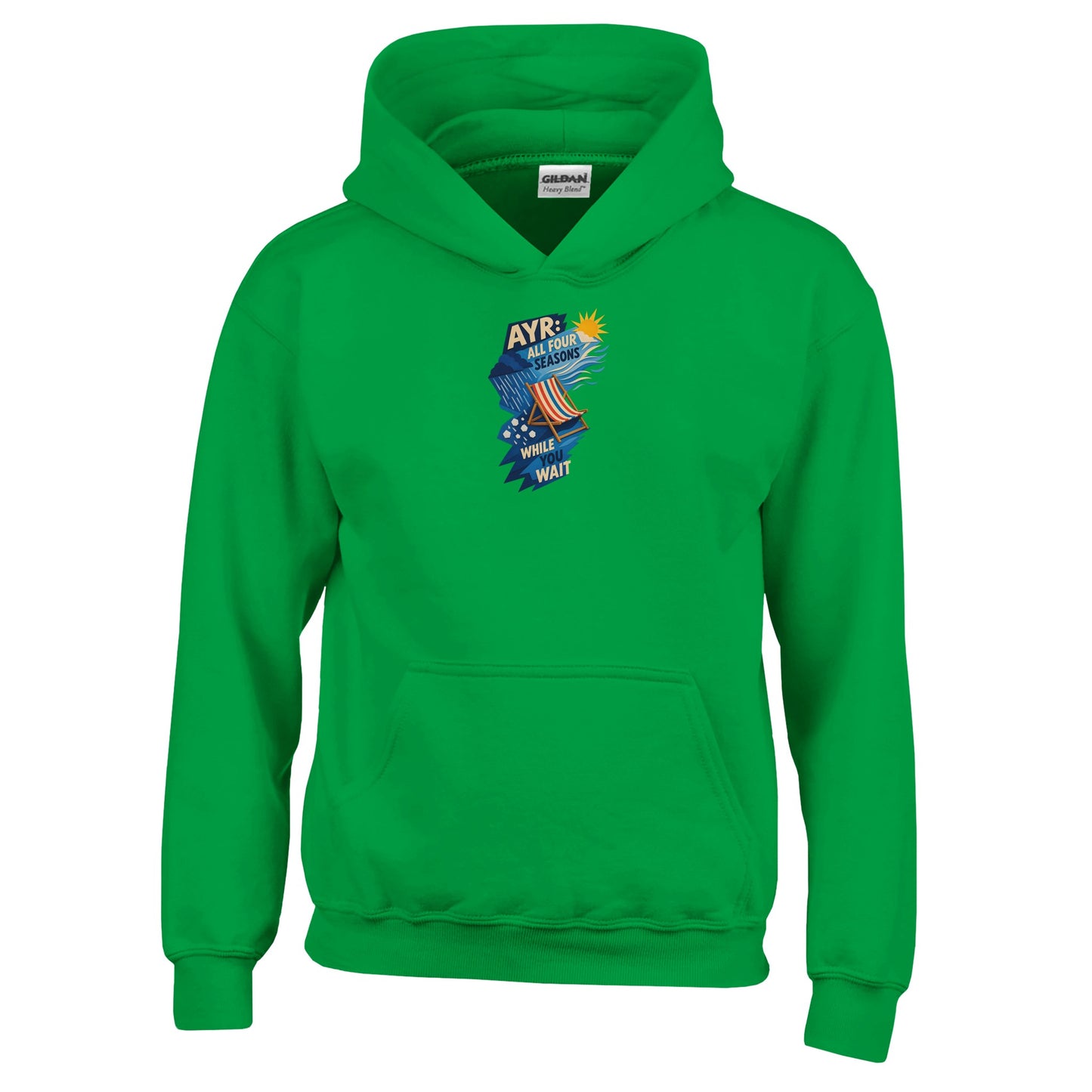Ayr: All Four Seasons While You Wait Kids' Hoodie — product view 8