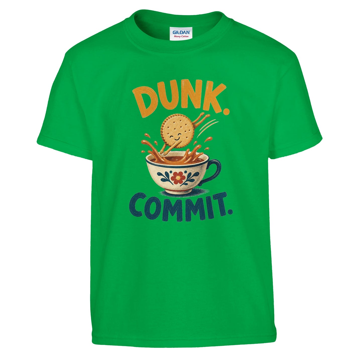 Dunk. Commit. Tea Biscuit Graphic Kids' T-shirt — product view 8