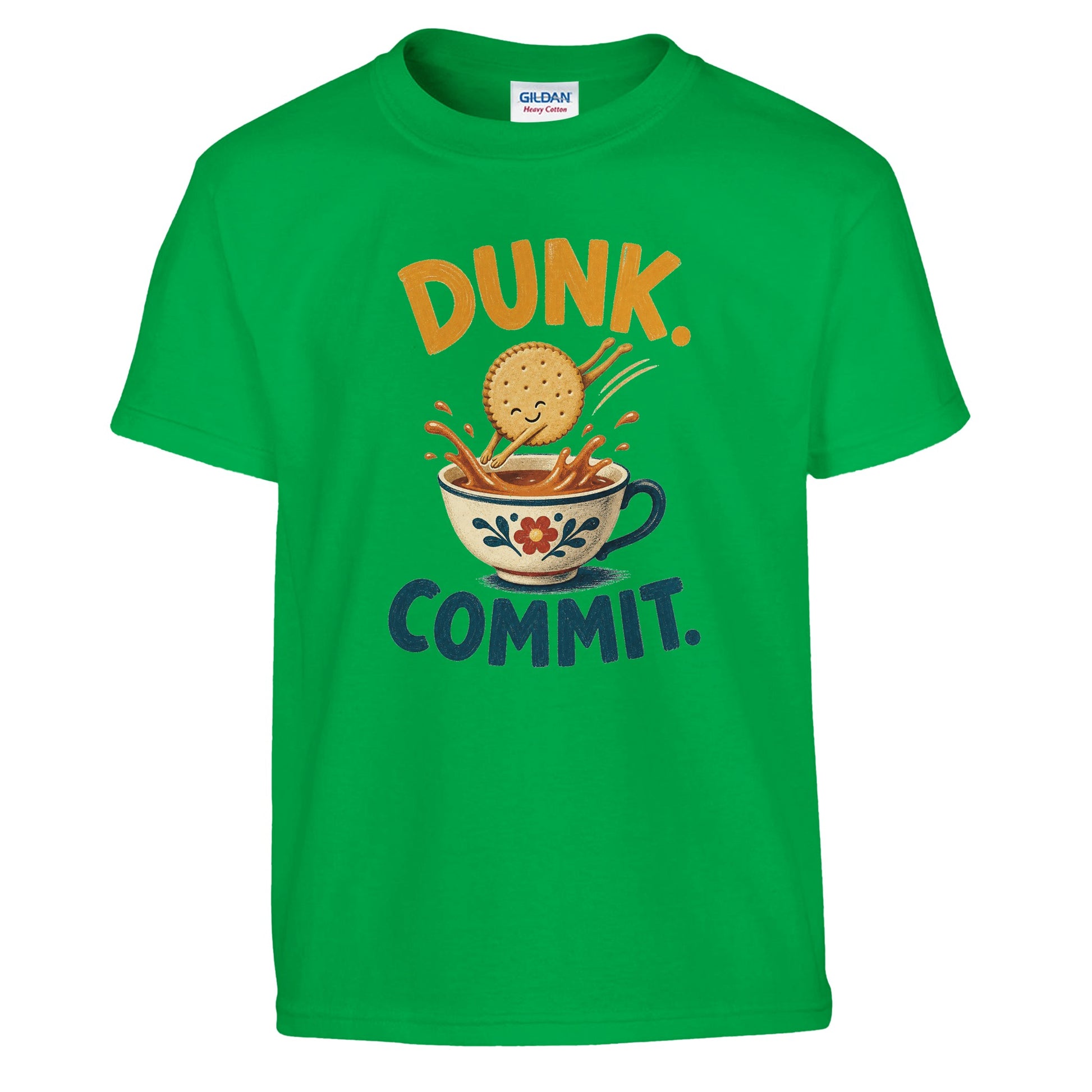 Dunk. Commit. Tea Biscuit Graphic Kids' T-shirt — product view 8
