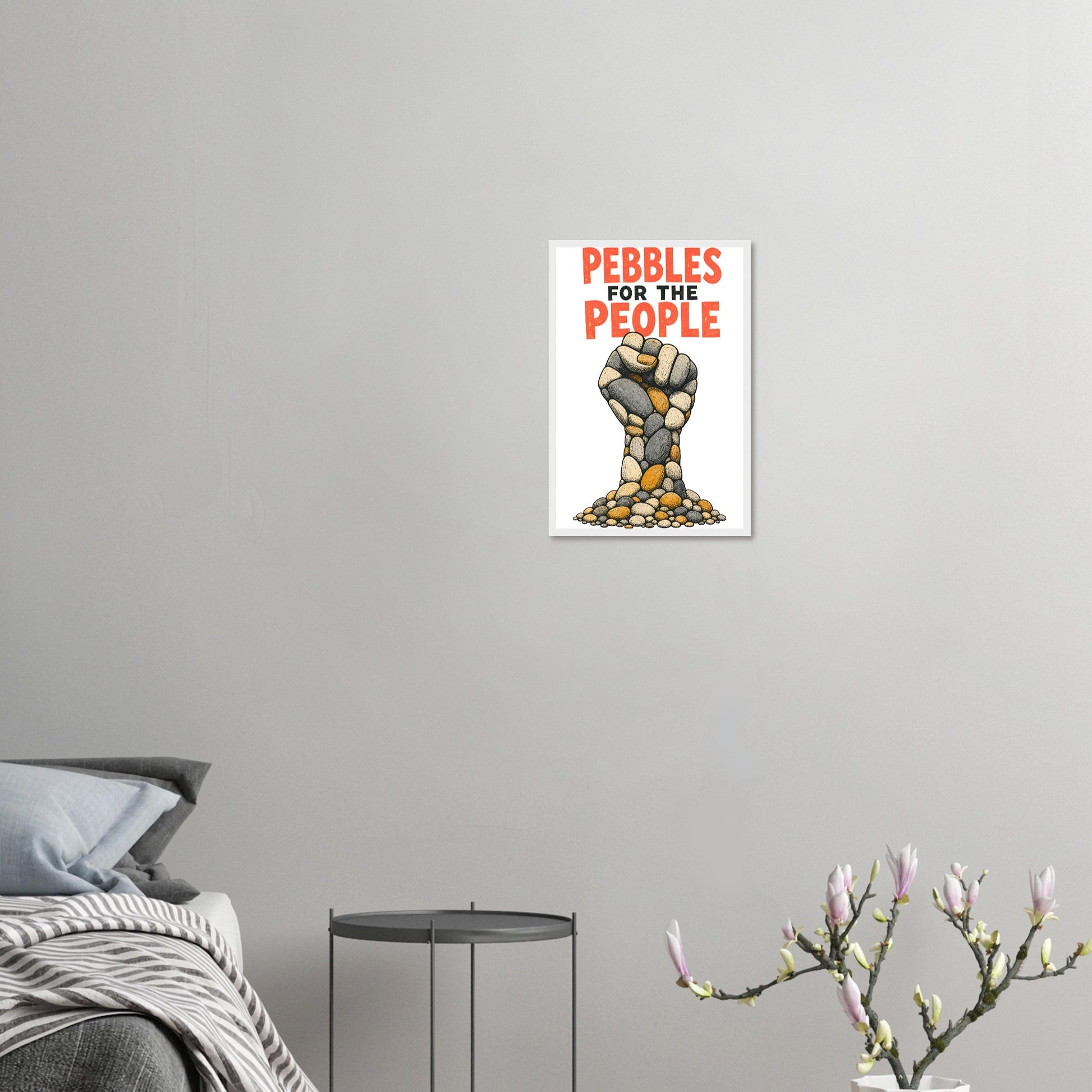 Pebbles for the People Graphic Framed Wall Art — product view 10