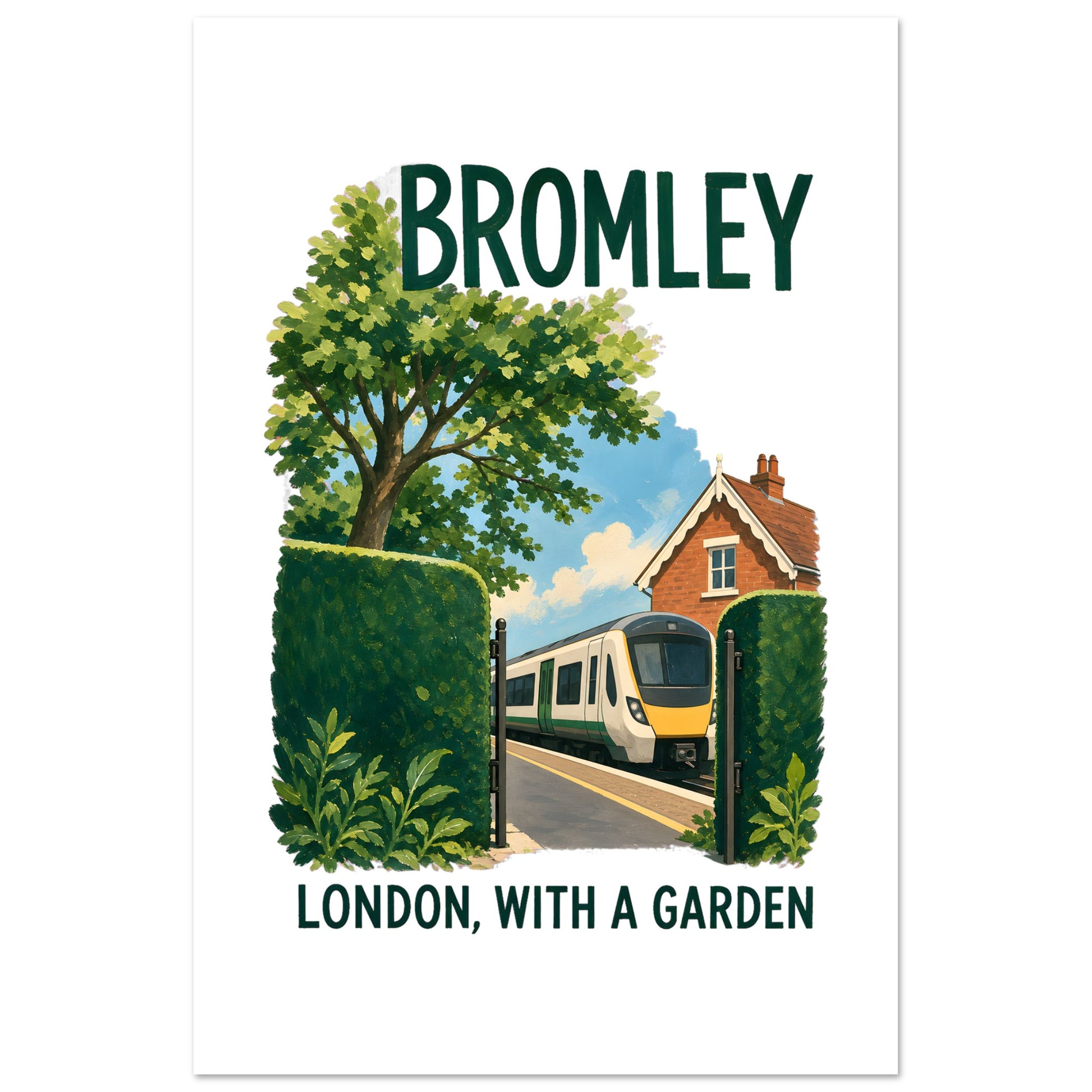 Bromley: London with a Garden Poster — product view 6