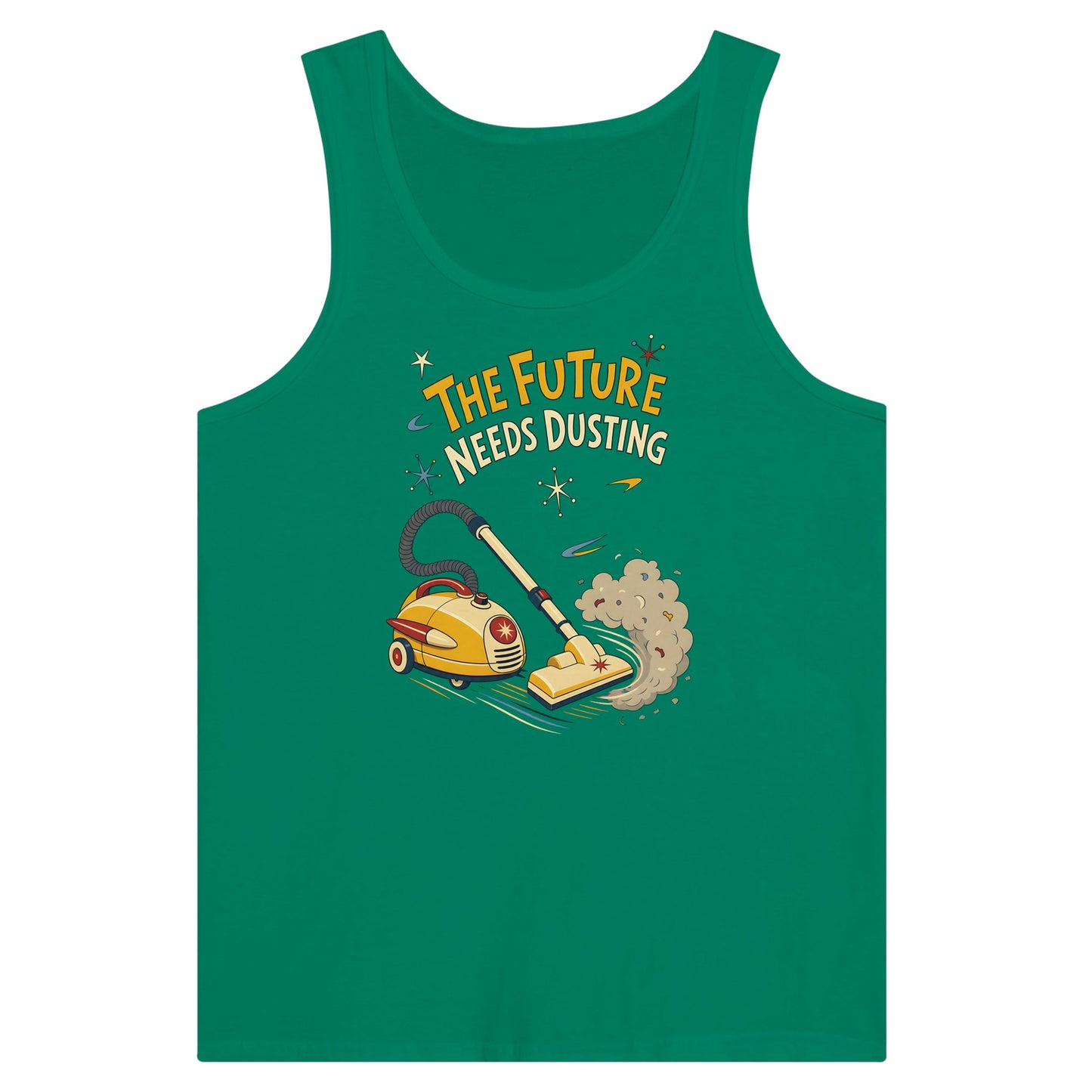 The Future Needs Dusting Premium Unisex Tank Top — product view 10