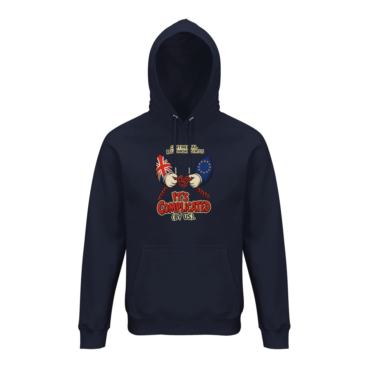 It's Complicated (By Us) UK–EU 1990s Cartoon Hoodie — product view 5