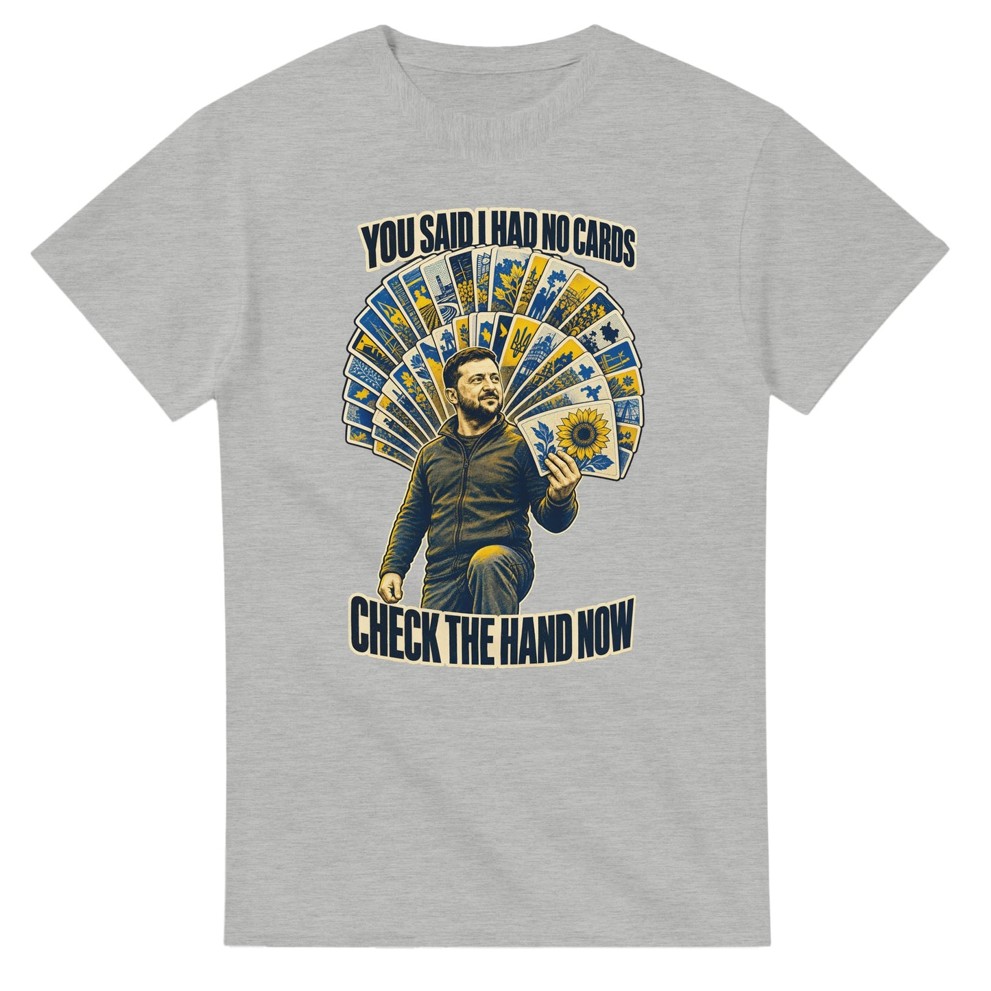 You Said I Had No Cards – Zelenskyy Satire T-shirt — product view 6