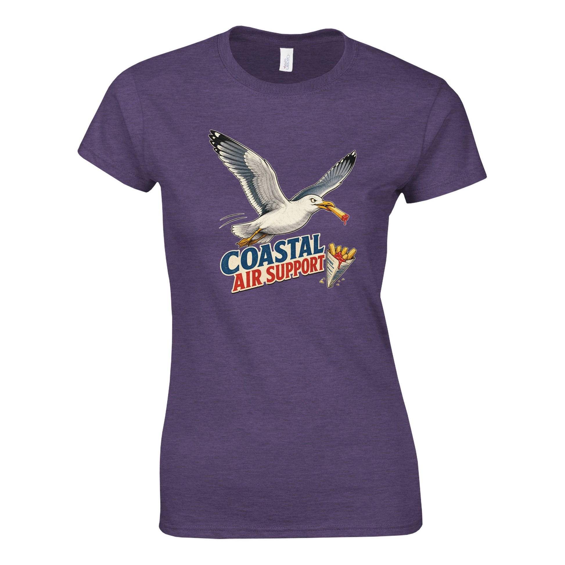 Coastal Air Support Seagull Graphic Women's T-shirt — product view 9