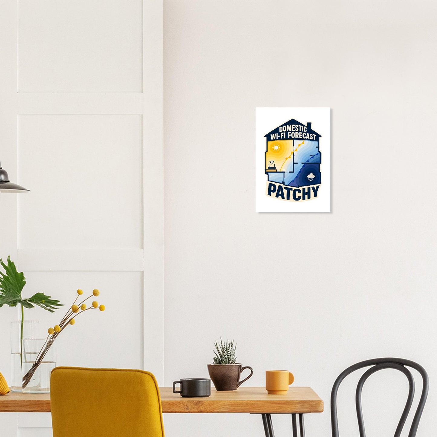 Domestic Wi-Fi Forecast Patchy Poster — product view 10