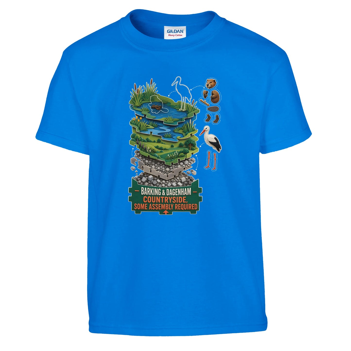 Barking & Dagenham Countryside Kids' T-shirt — product view 14