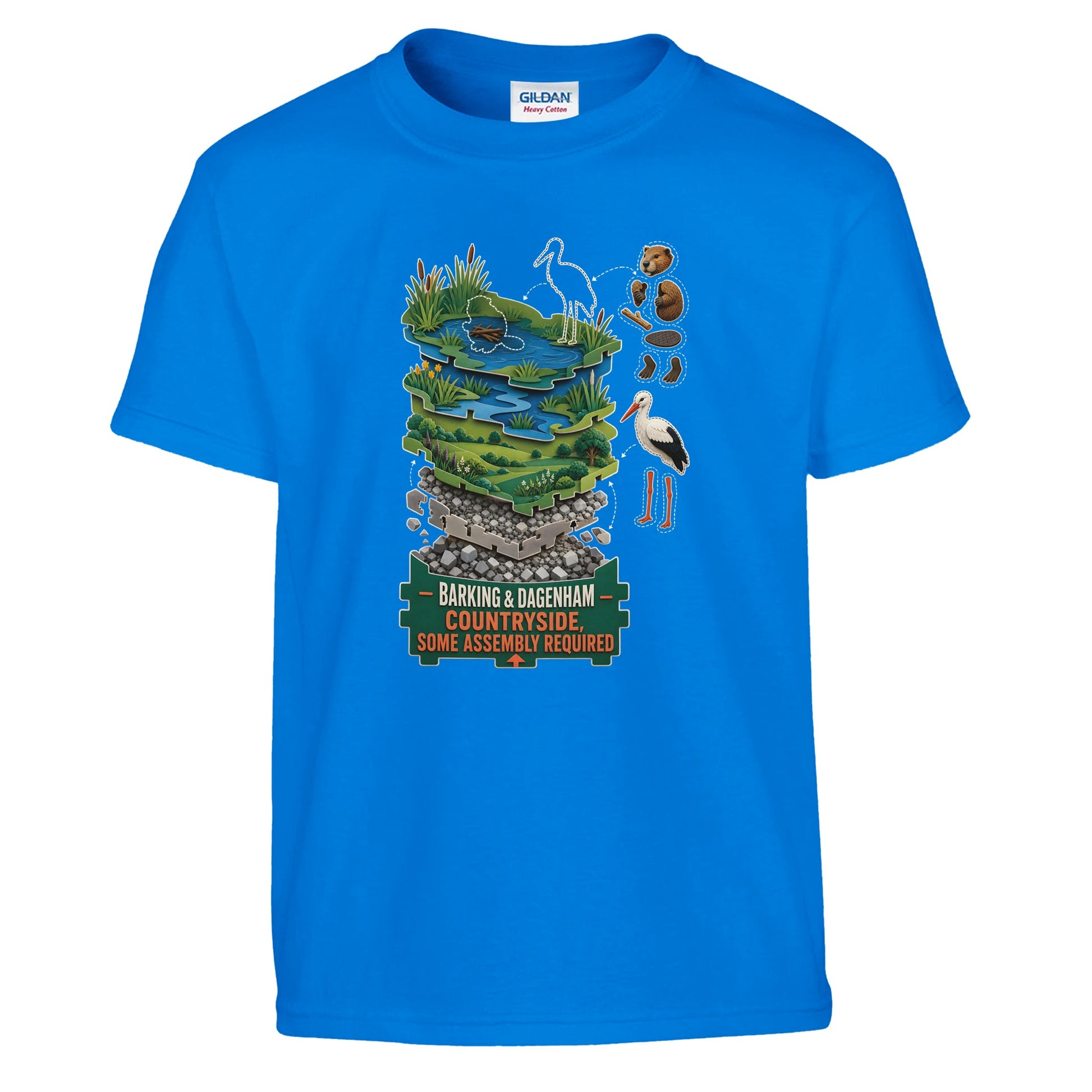 Barking & Dagenham Countryside Kids' T-shirt — product view 14