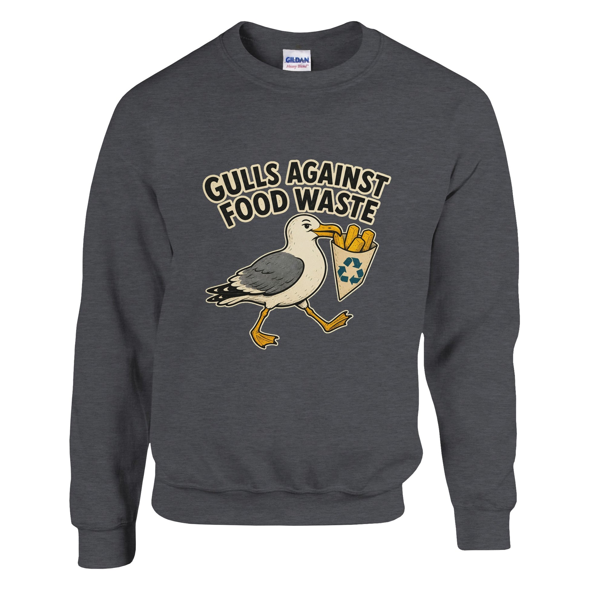 Gulls Against Food Waste Graphic Sweatshirt — product view 14
