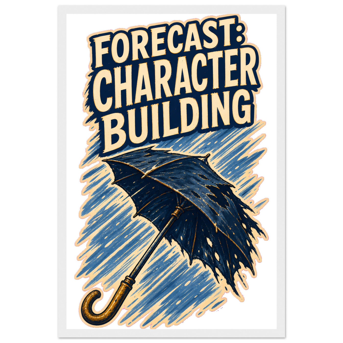 Forecast: Character Building – British Weather Framed Wall Art