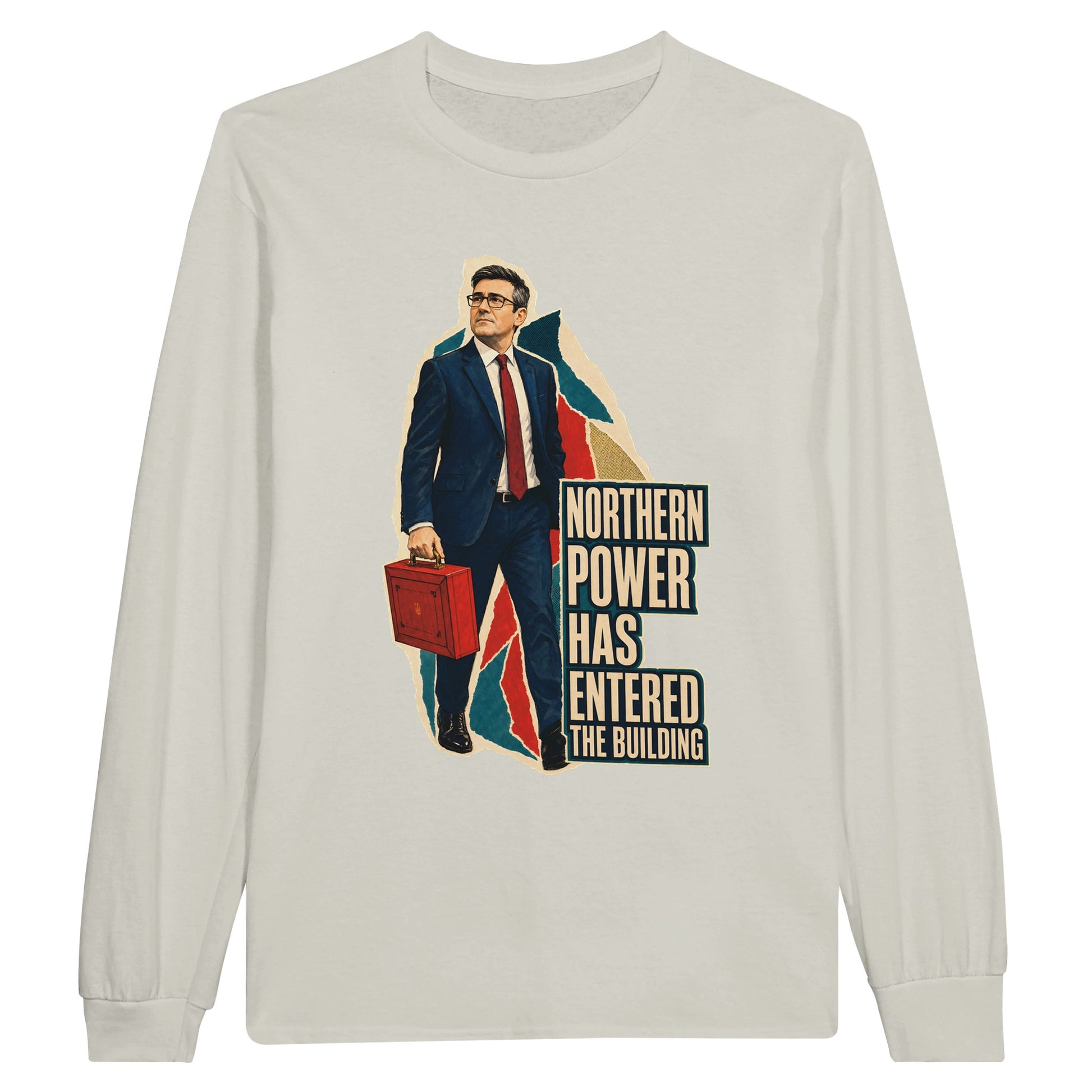 Northern Power Has Entered the Building Tote Bag Long-Sleeve T-shirt — product view 14