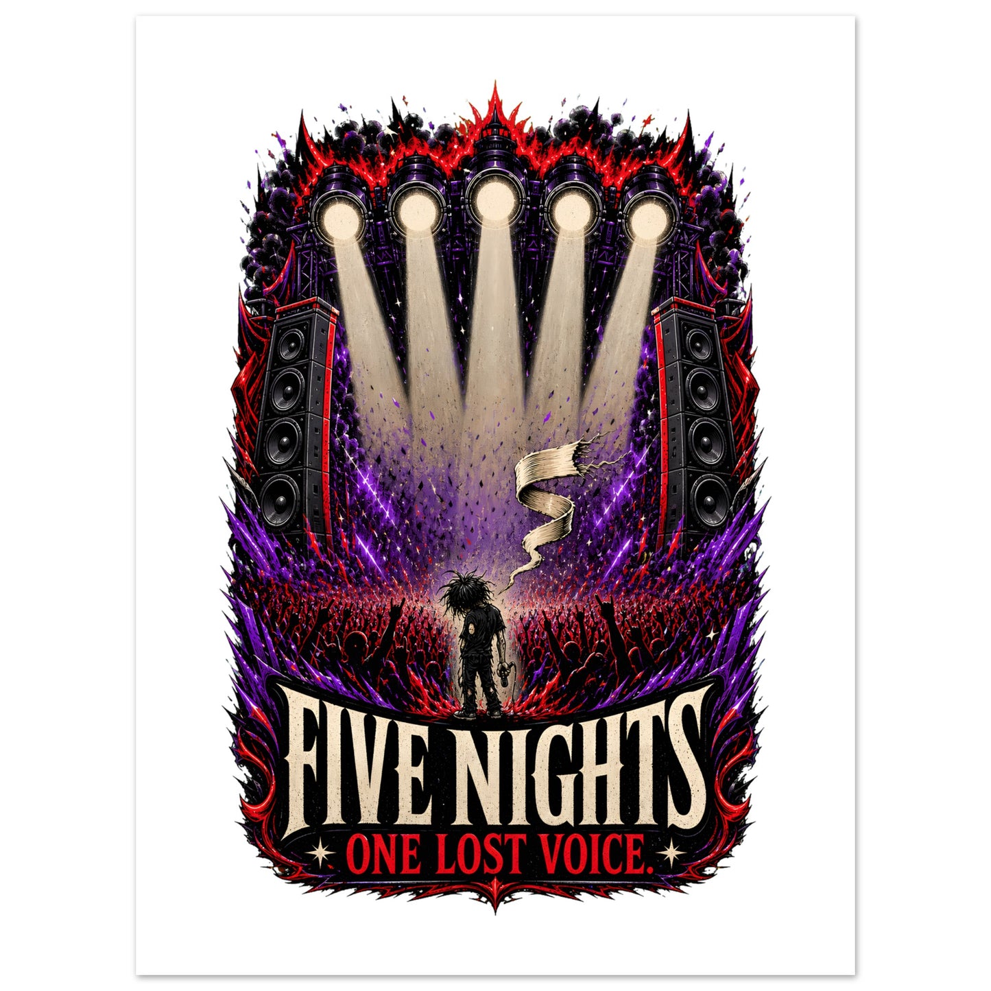 Five Nights, One Lost Voice Poster — product view 4