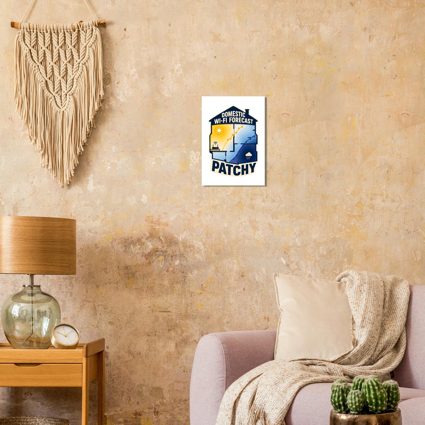 Domestic Wi-Fi Forecast Patchy Poster — product view 9