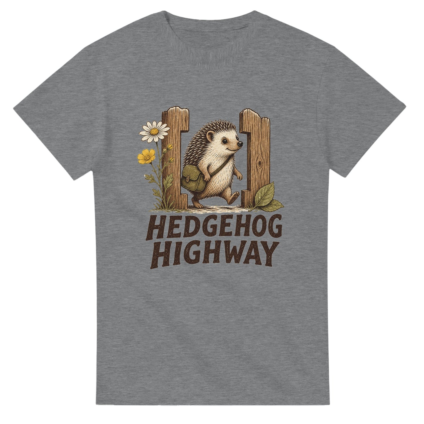 Hedgehog Highway Garden Graphic T-shirt — product view 6
