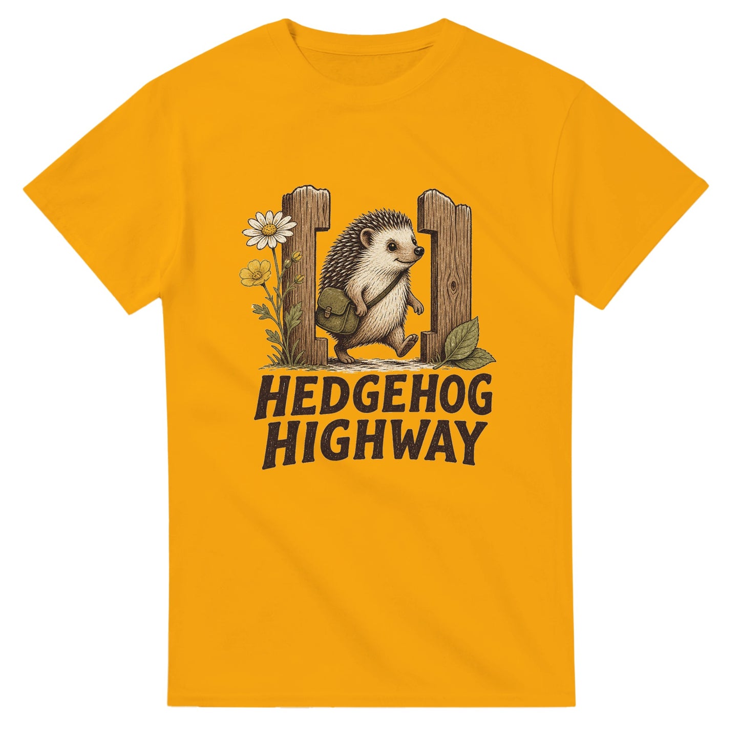 Hedgehog Highway Garden Graphic T-shirt — product view 14