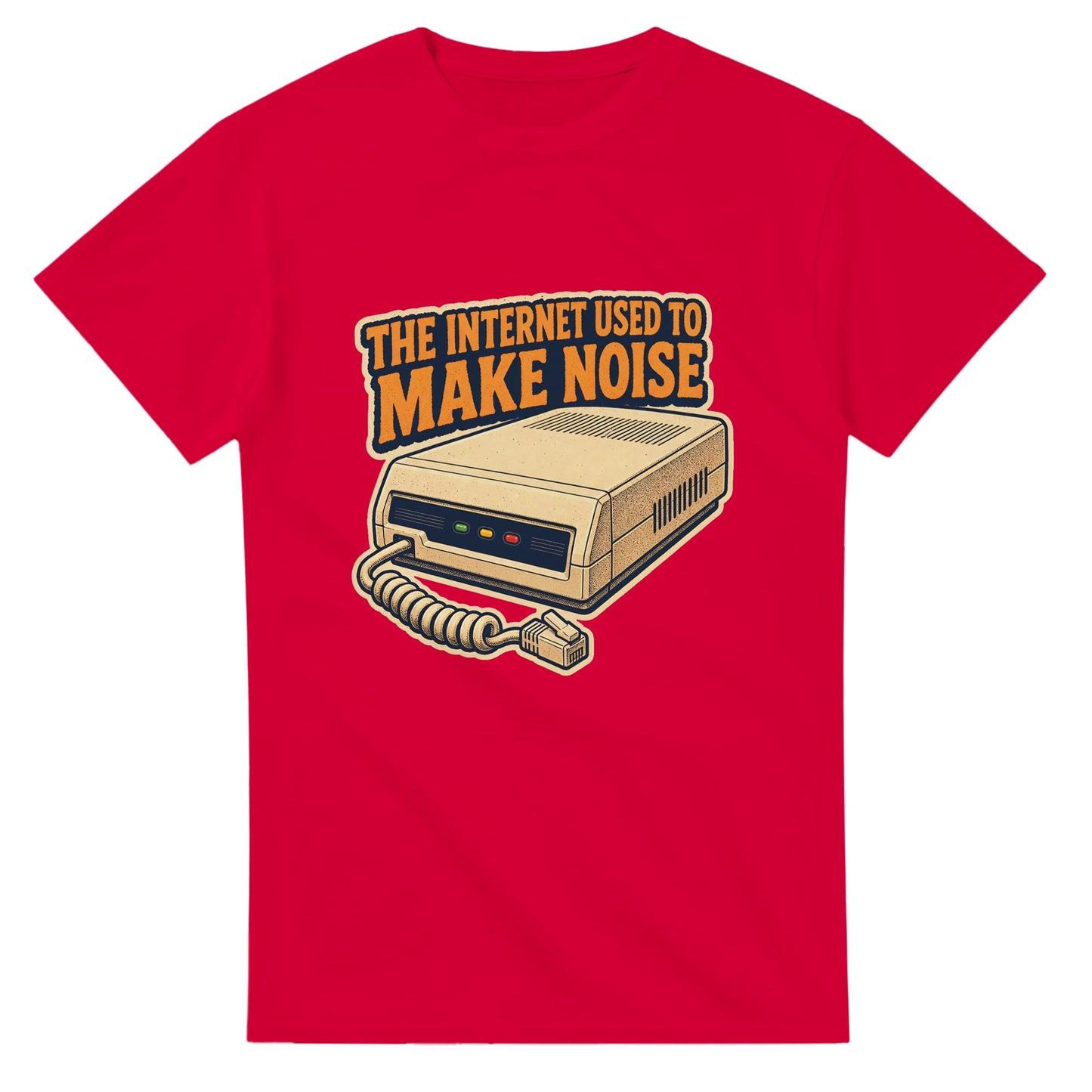 The Internet Used to Make Noise Retro Tech Graphic T-shirt — product view 9
