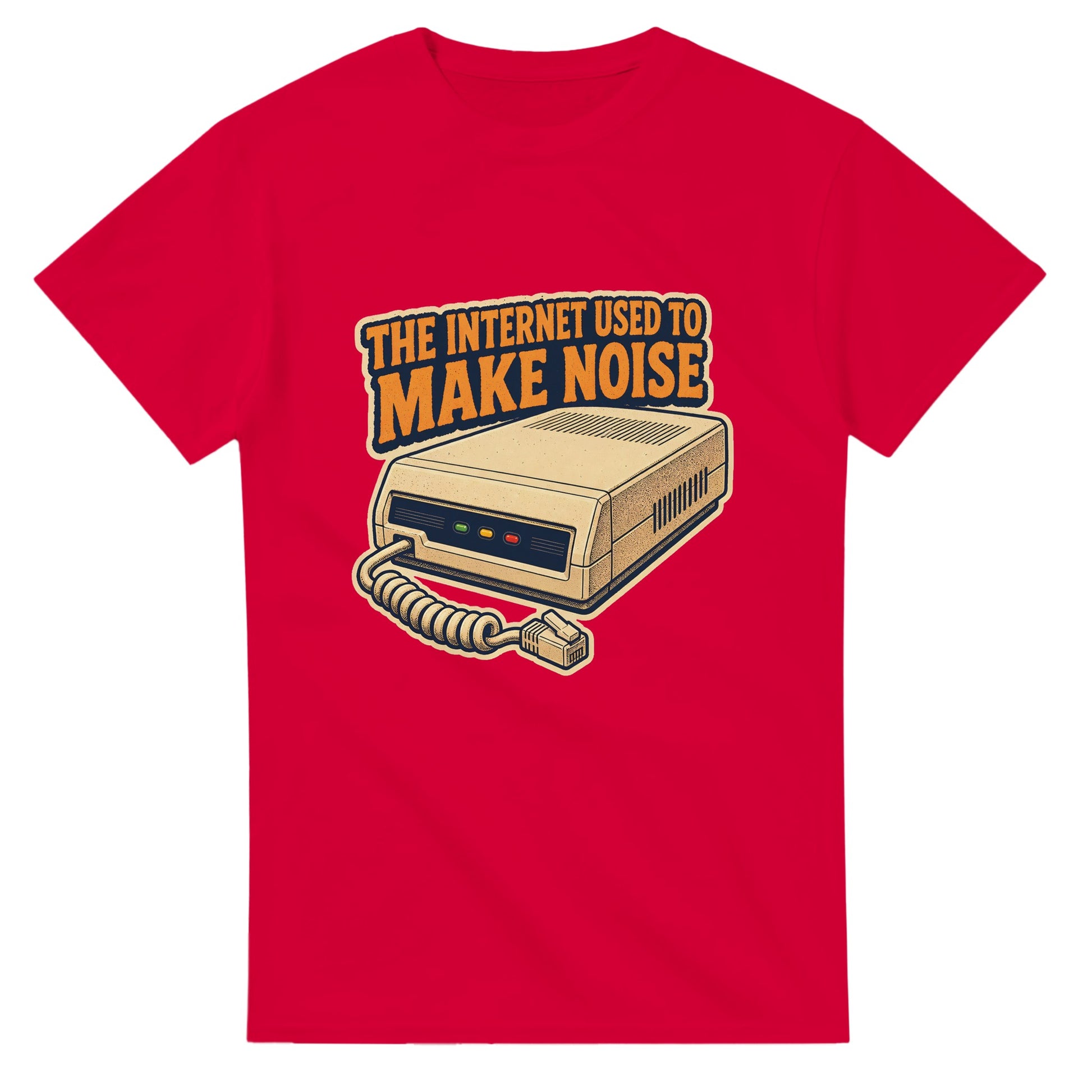 The Internet Used to Make Noise Retro Tech Graphic T-shirt — product view 9