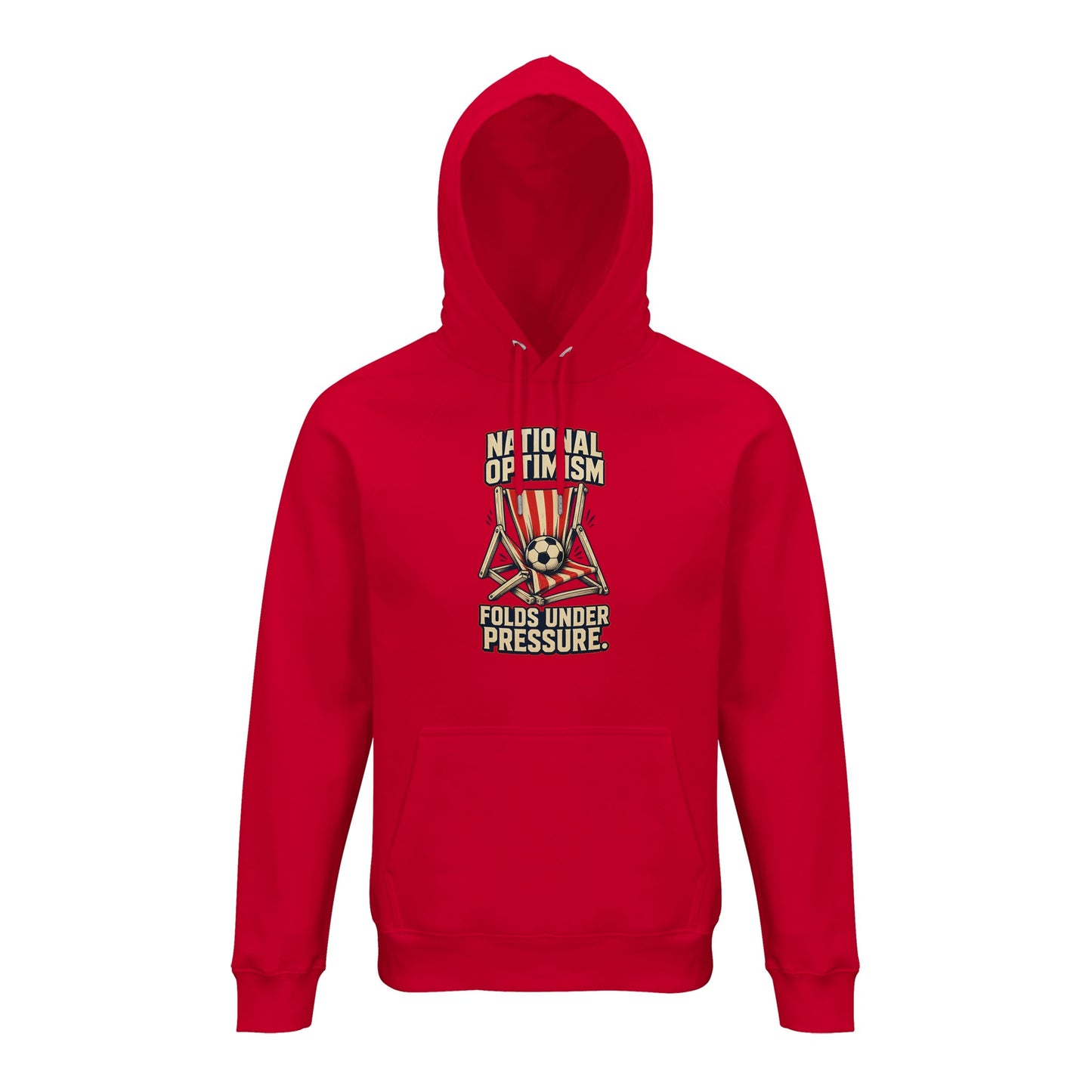 National Optimism Folds Under Pressure Football Hoodie — product view 9