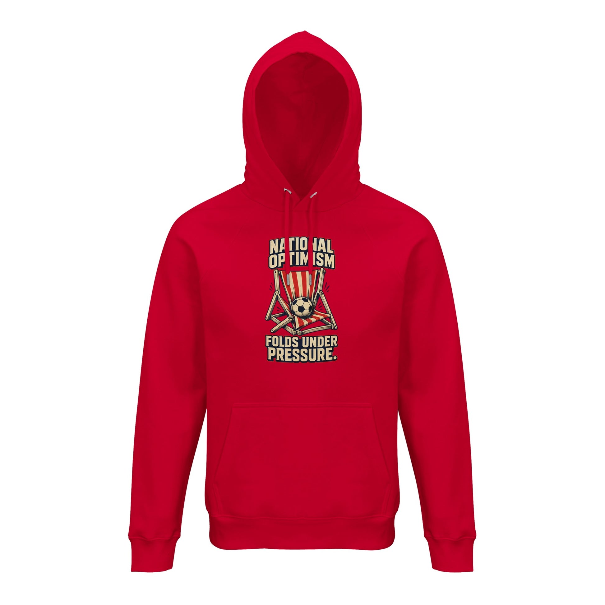 National Optimism Folds Under Pressure Football Hoodie — product view 9