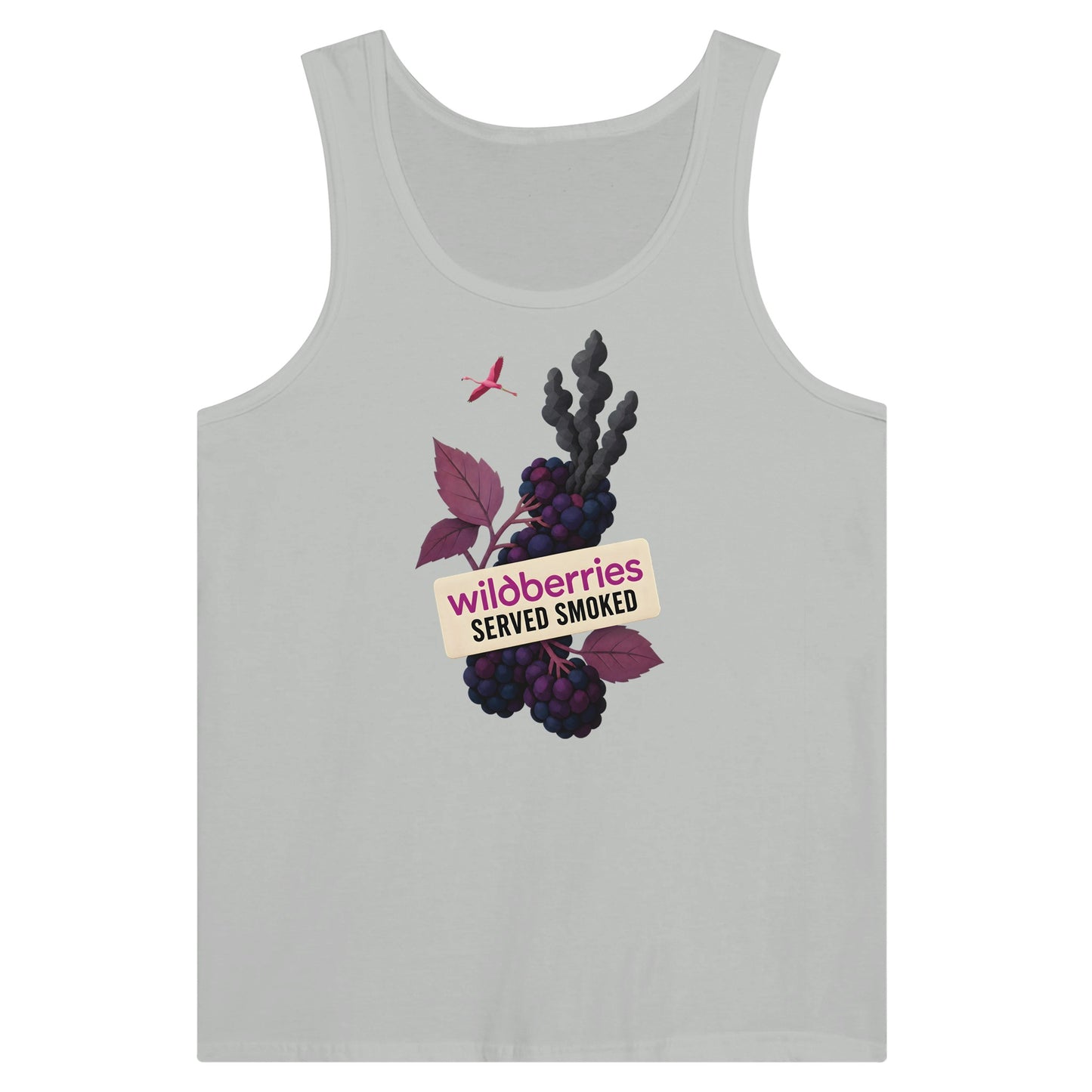 Wildberries, Served Smoked Premium Unisex Tank Top — product view 5