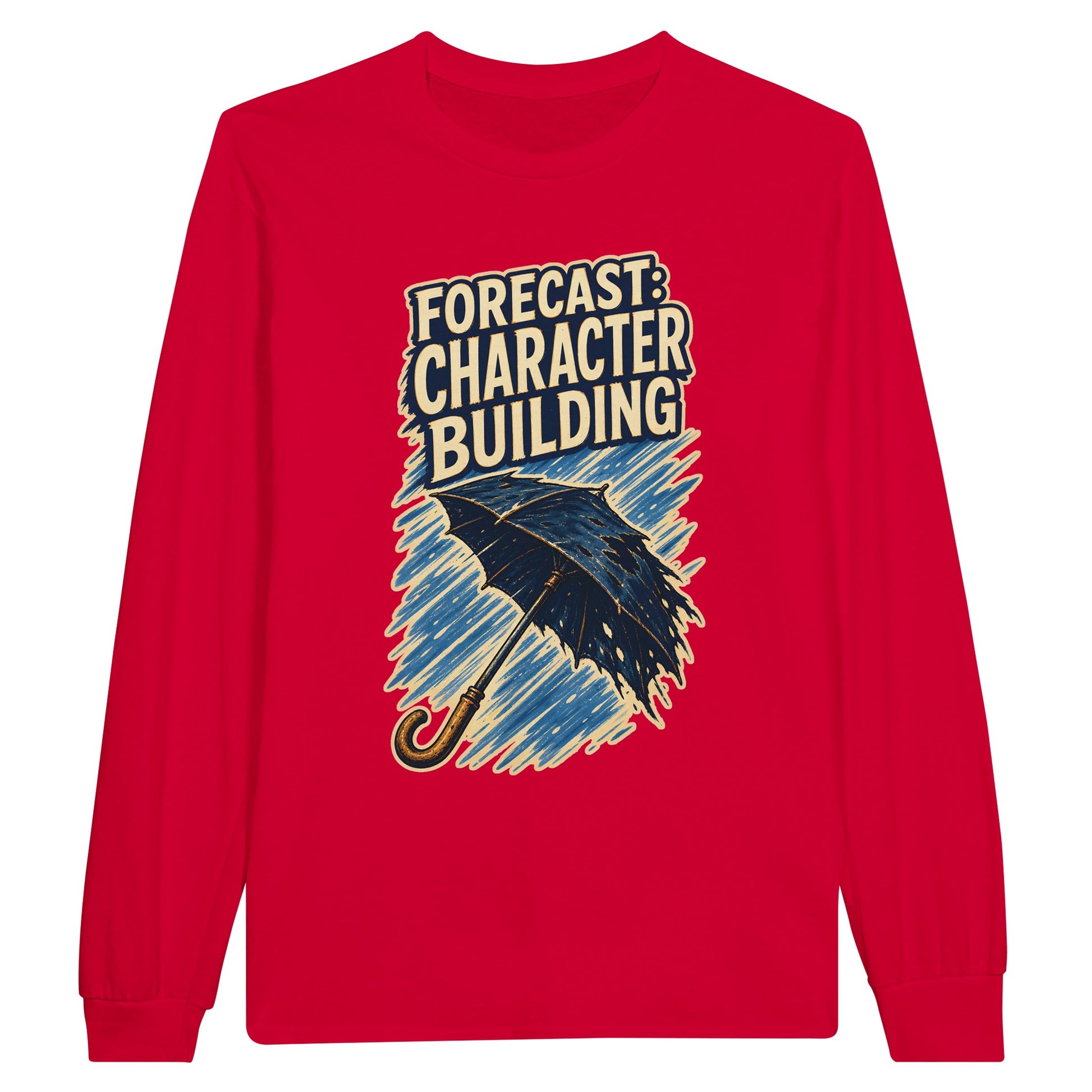 Forecast: Character Building – British Weather Long-Sleeve T-shirt — product view 9