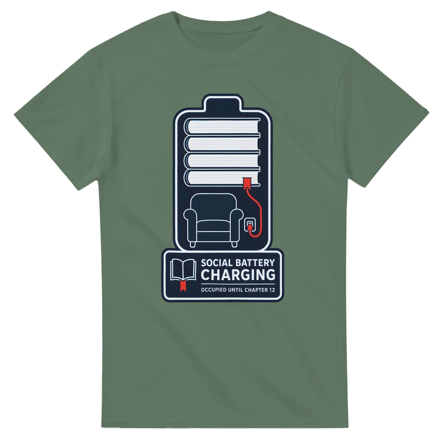 Social Battery Charging T-shirt — product view 13