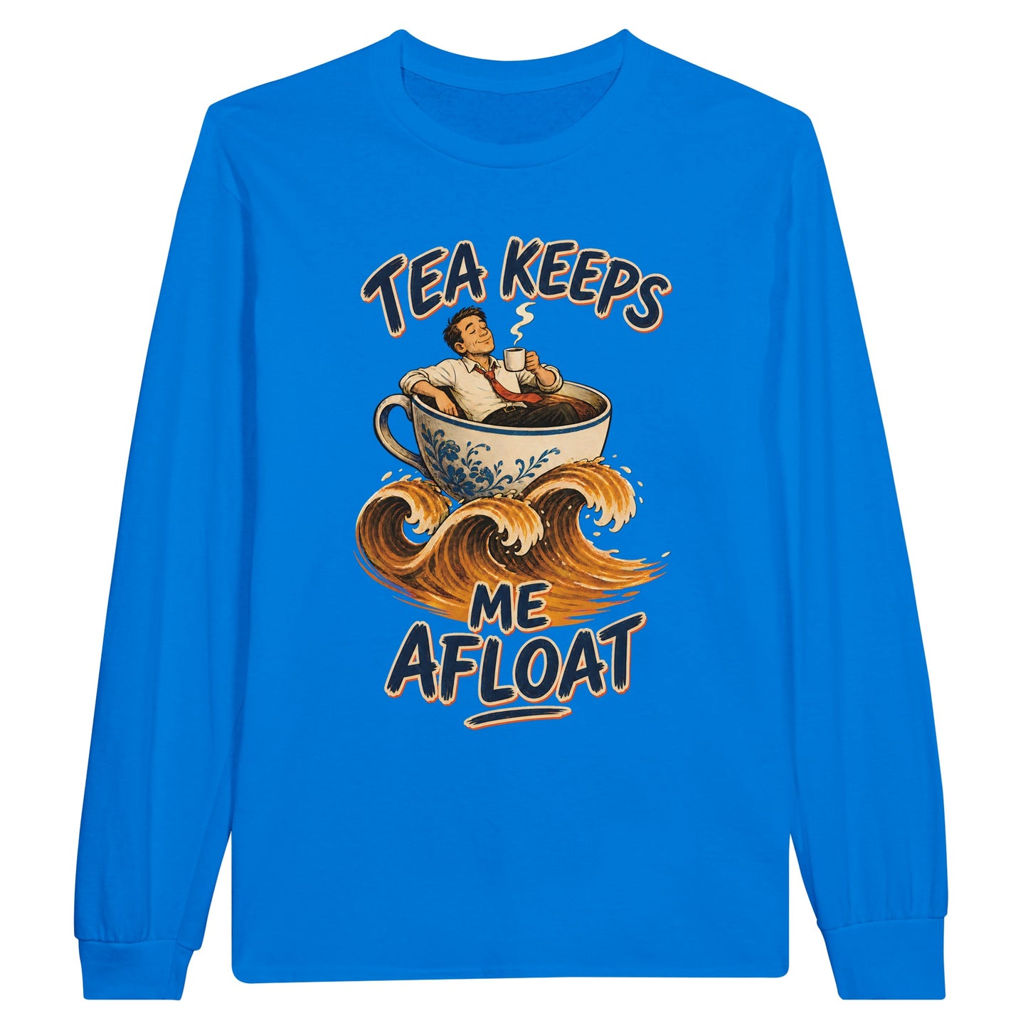 Tea Keeps Me Afloat Long-Sleeve T-shirt — product view 3