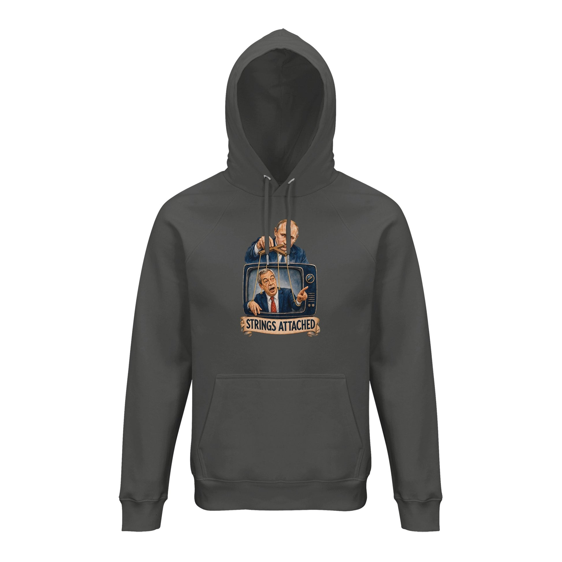 Strings Attached Political Satire Hoodie — product view 13