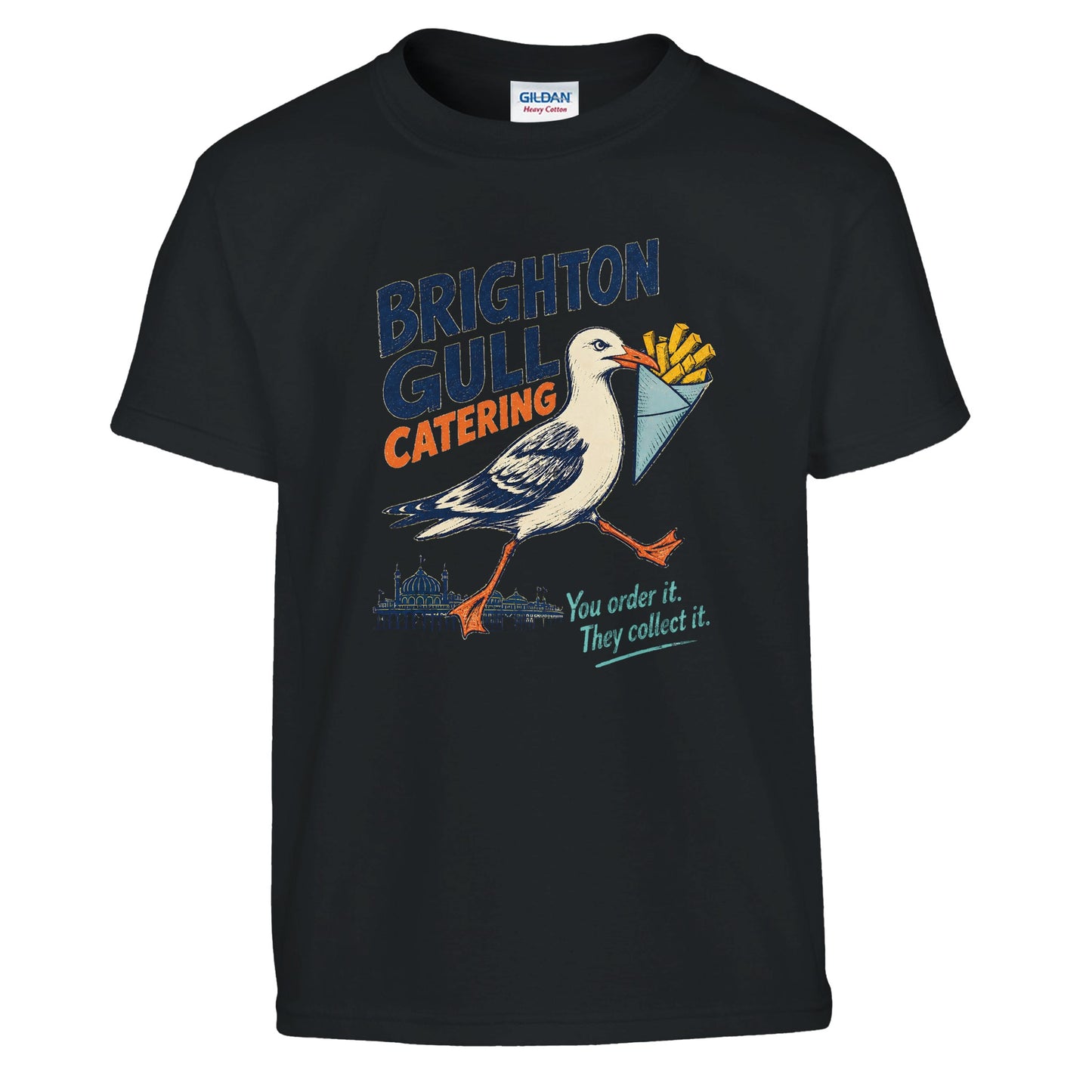 Brighton Gull Catering - You Order It, They Collect It Kids' T-shirt — product view 2