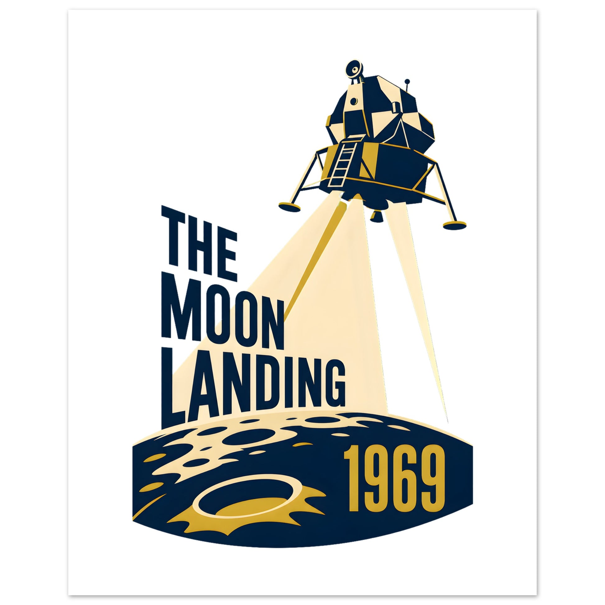 The Moon Landing — 1969 Poster — product view 3