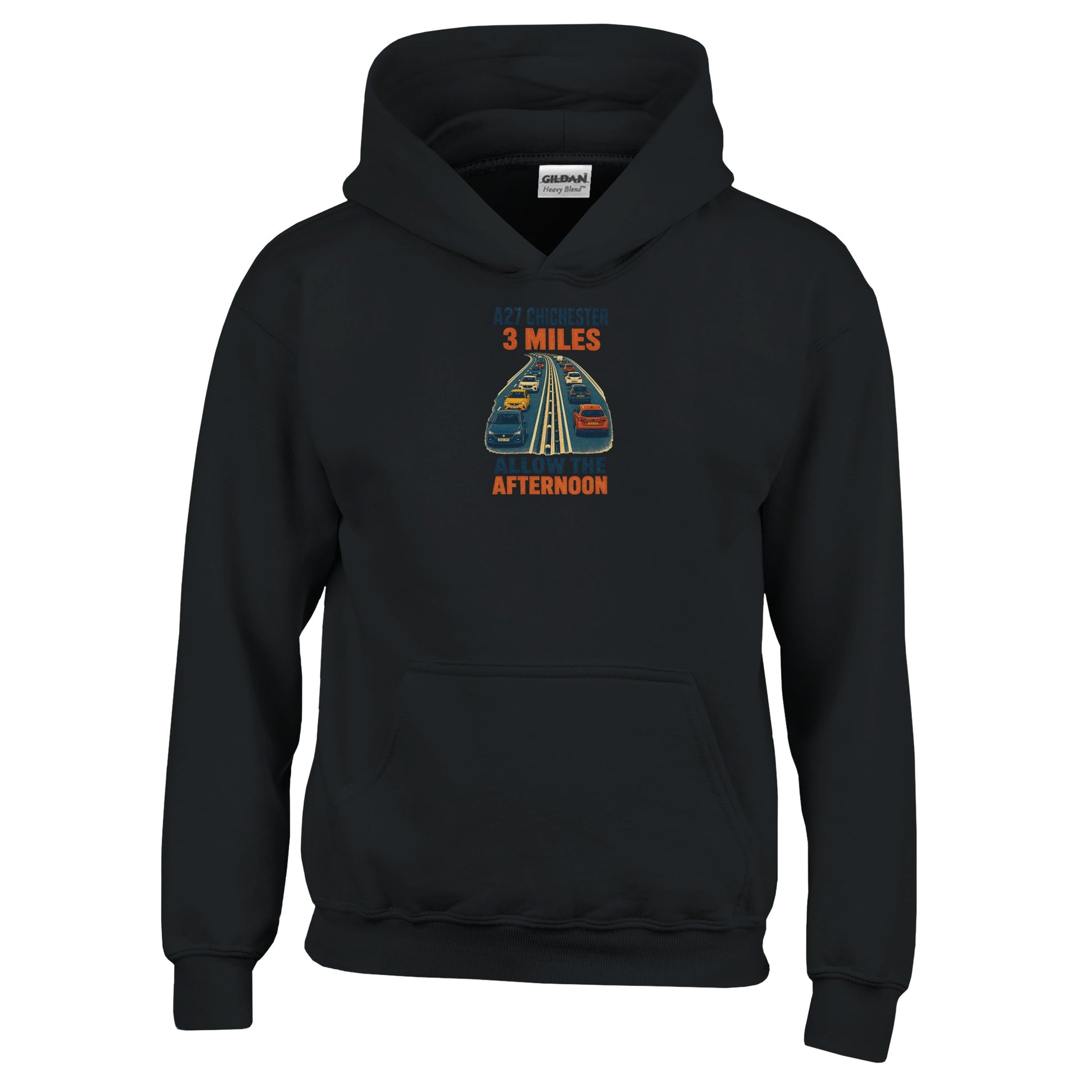 A27 Chichester – 3 Miles, Allow the Afternoon Kids' Hoodie — product view 3