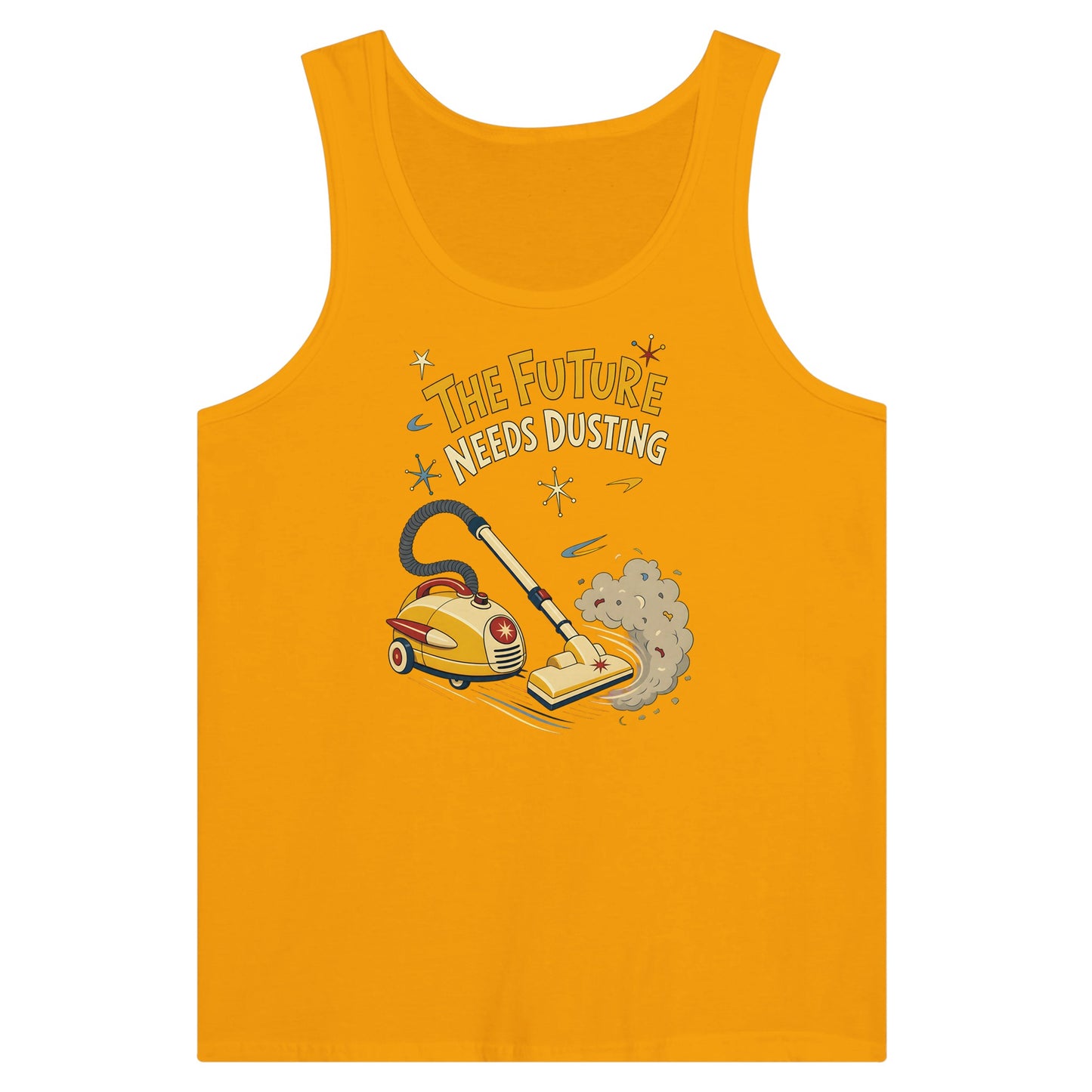 The Future Needs Dusting Premium Unisex Tank Top — product view 11