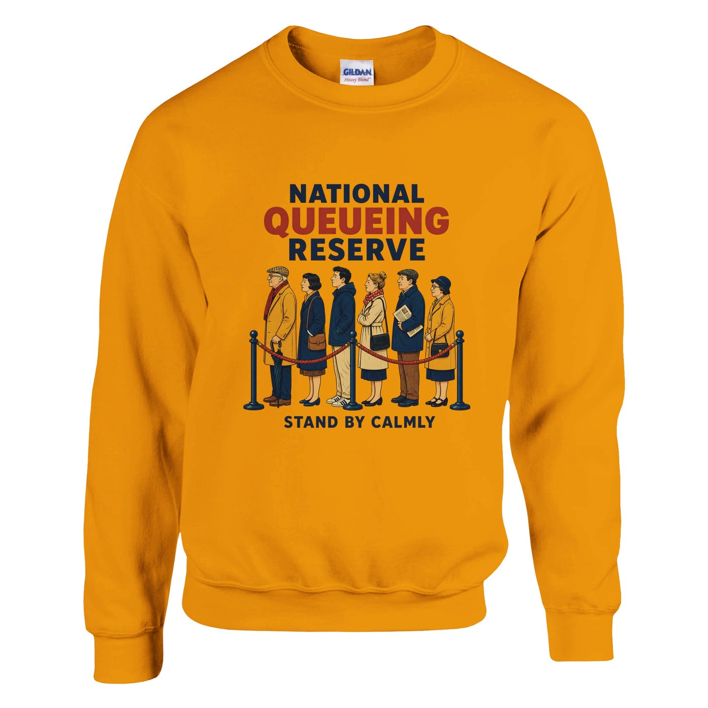 National Queueing Reserve – British Queue Graphic Sweatshirt — product view 2