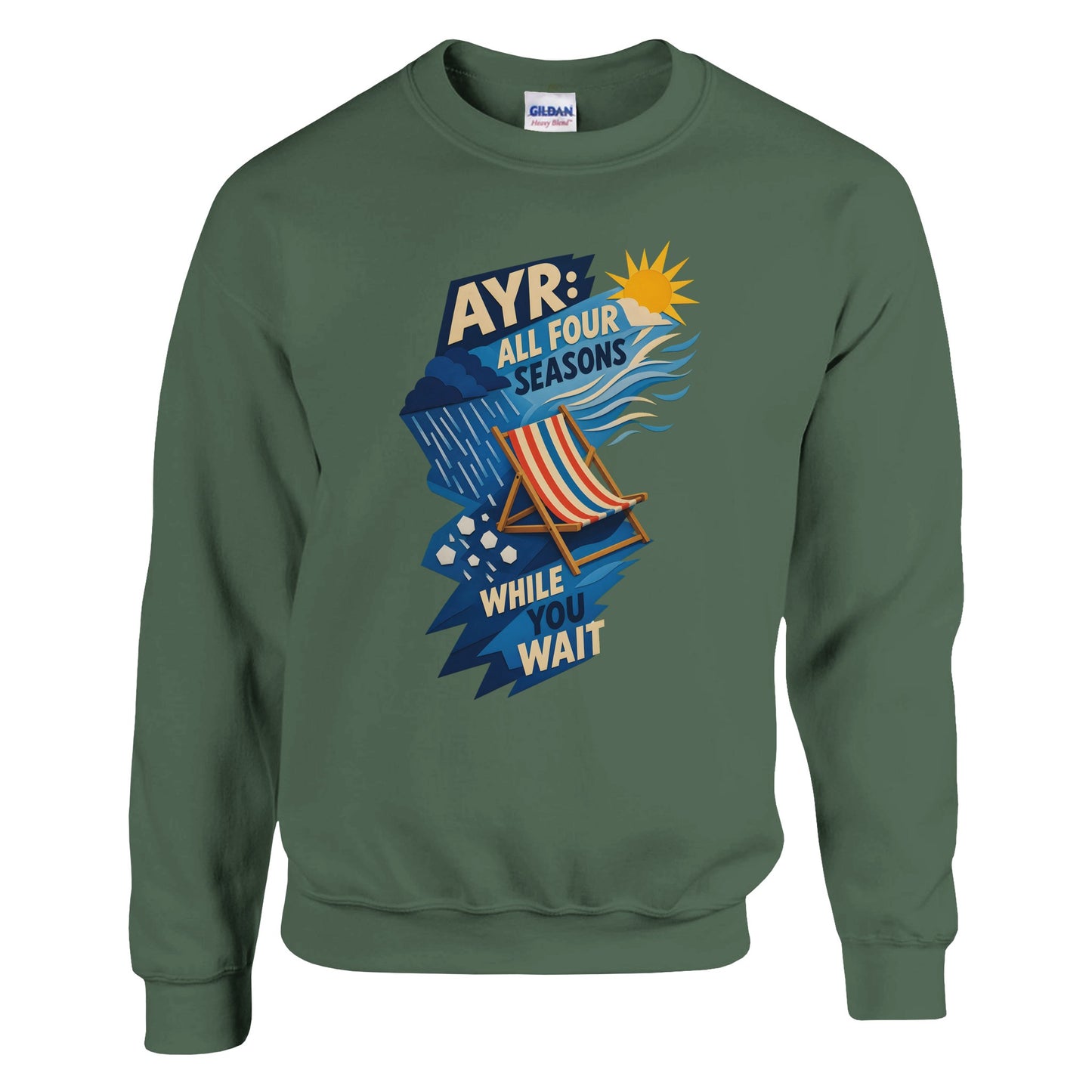 Ayr: All Four Seasons While You Wait Sweatshirt — product view 17