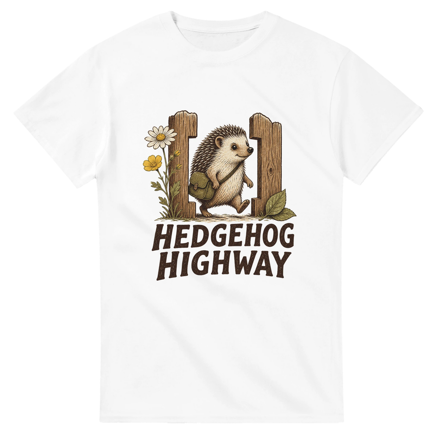 Hedgehog Highway Garden Graphic T-shirt — product view 1