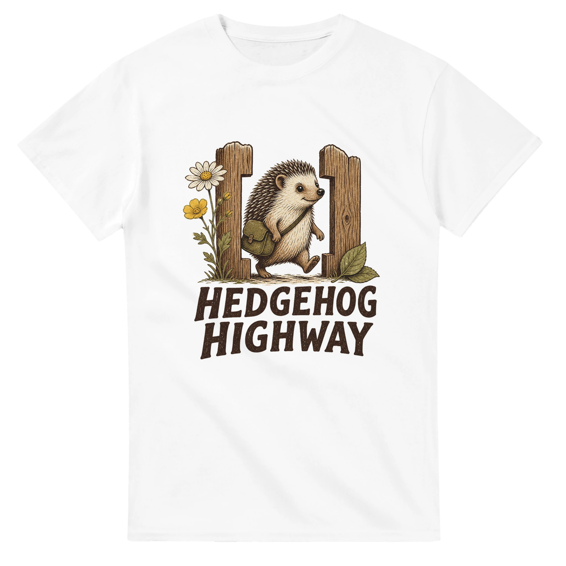 Hedgehog Highway Garden Graphic T-shirt — product view 1